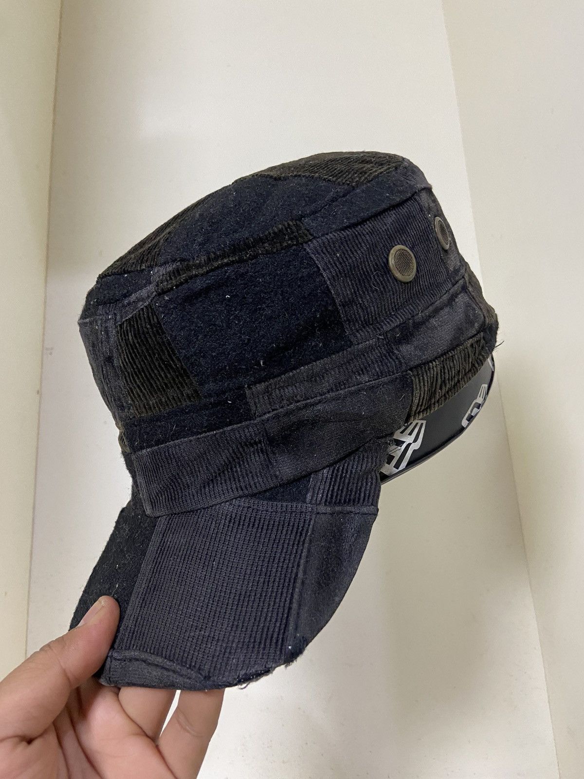 If Six Was Nine 2000s claim corduroy patchwork hat Size ONE SIZE - 2 Thumbnail