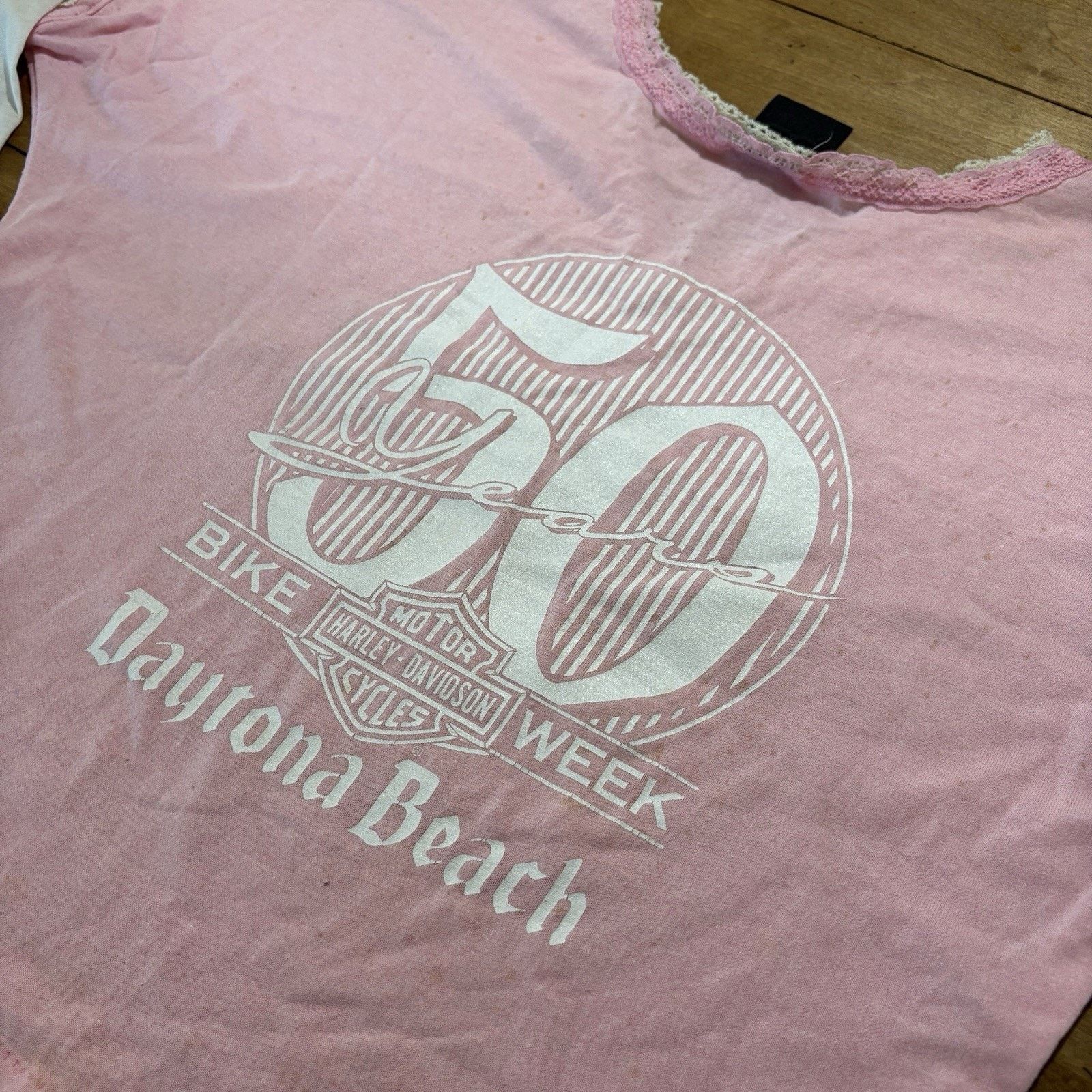 Harley Davidson Vintage 80s Harley Davidson Baby Tee Crop Top T Shirt 3D Size XS / US 0-2 / IT 36-38 - 11 Thumbnail
