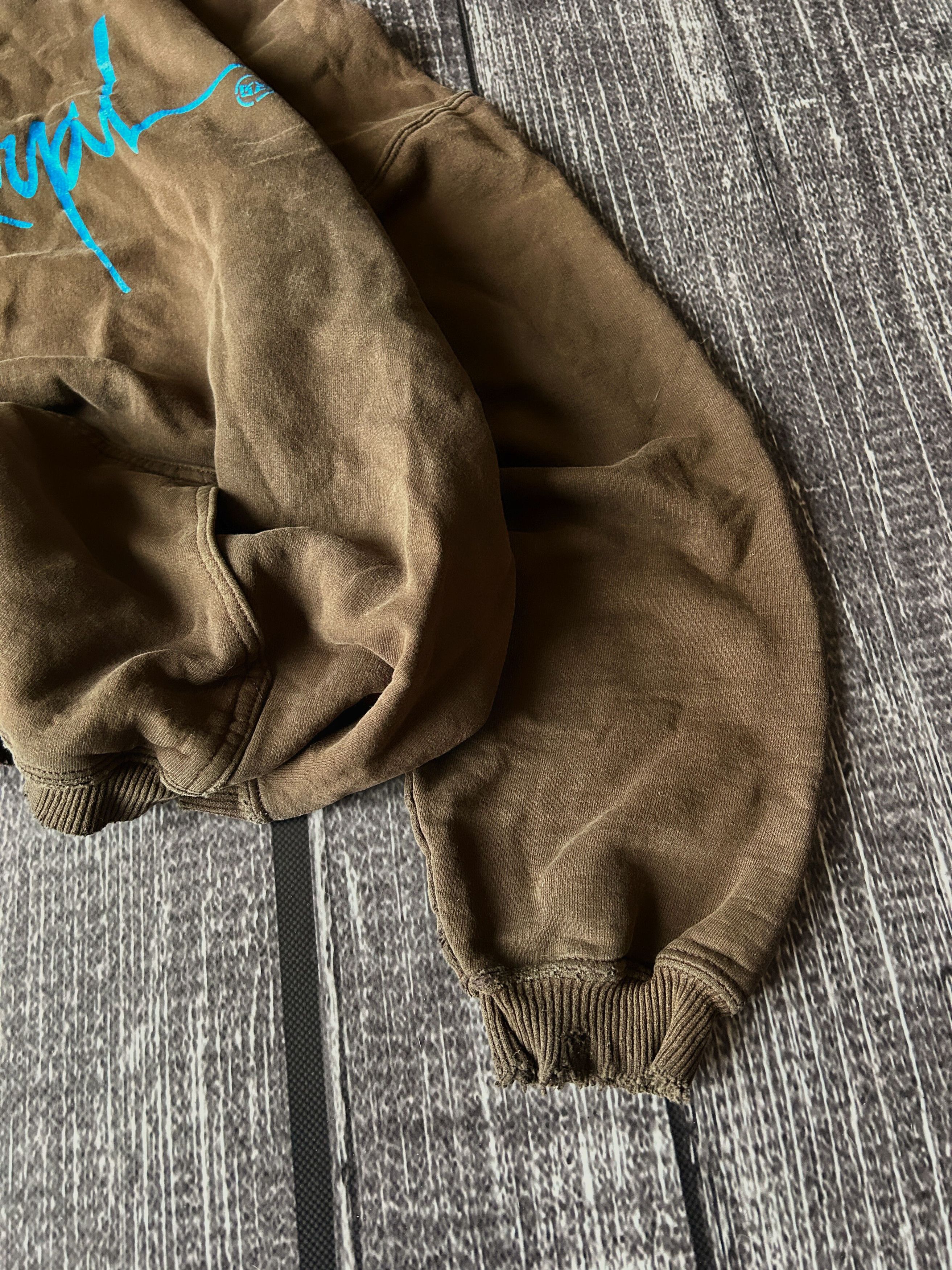 Other Rough Brown Hoodie Blue Script Logo Pullover Streetwear Size US M / EU 48-50 / 2 - 4 Thumbnail