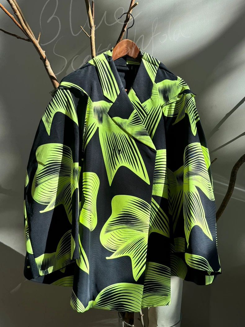 Other Comme Des Garcons Fluorescent bow print jacket Size S / US 4 / IT 40 - 1 Thumbnail