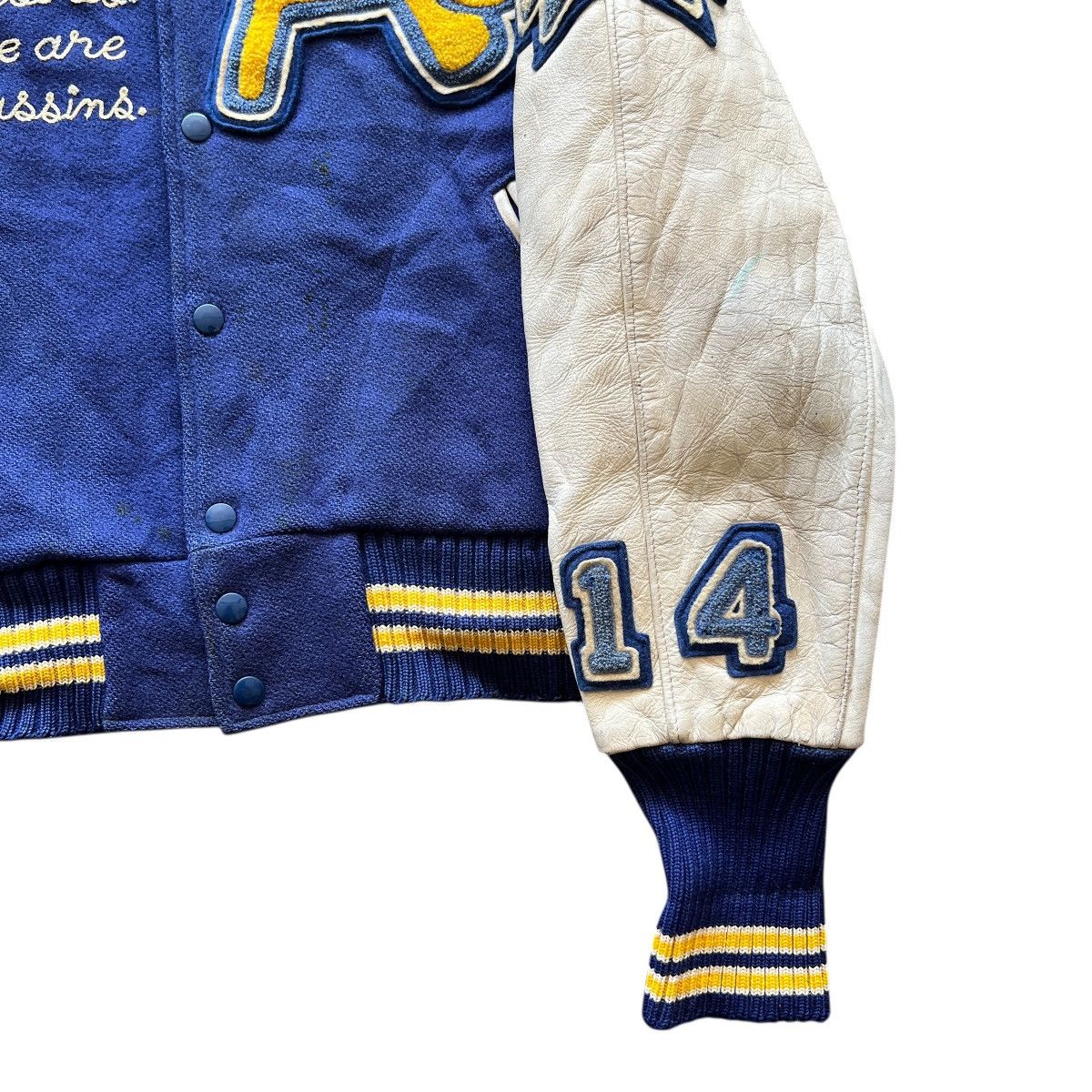 Vintage 🔥 Vintage Tm Athletics Beams Varsity Stadium Jacket Size US M / EU 48-50 / 2 - 11 Thumbnail