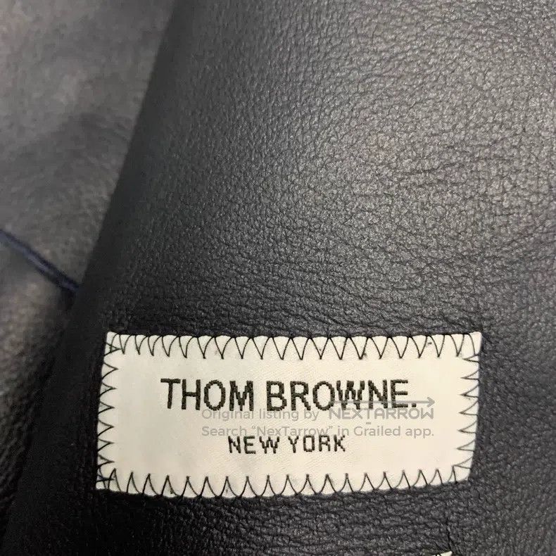 Thom Browne Thom Browne Black Leather and Fur Jacket Size US S / EU 44-46 / 1 - 6 Thumbnail