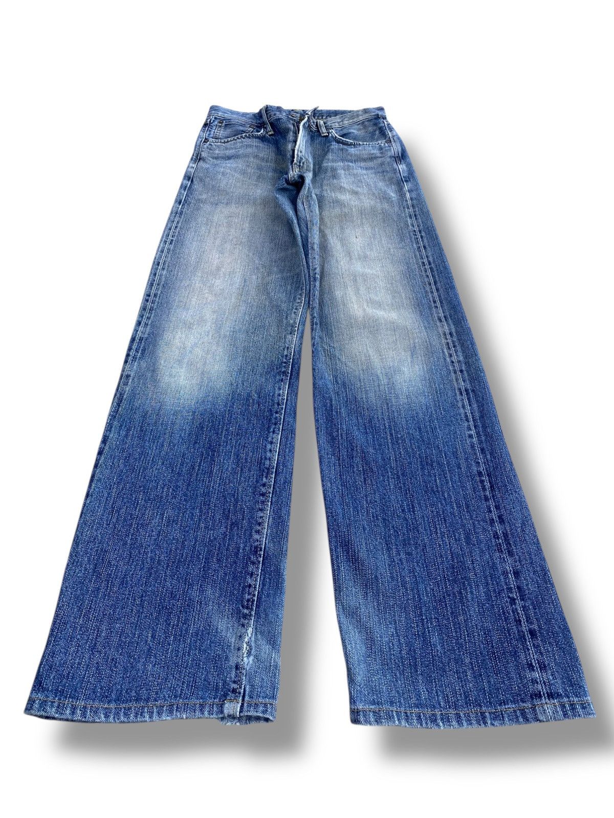 Edwin Vintage Edwin Faded Blue Wash Style Loose Jeans Size US 29 - 1 Thumbnail