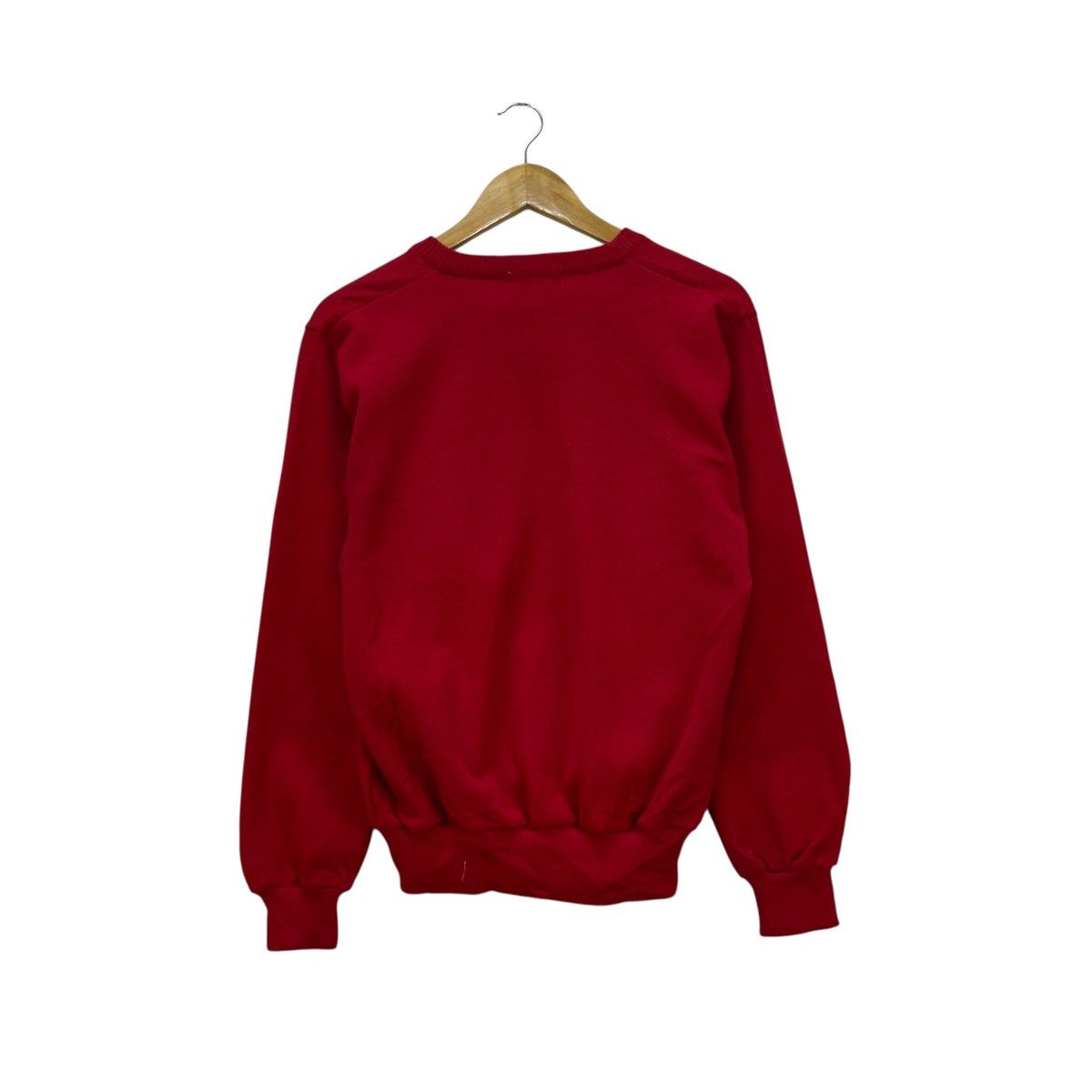 Vintage 💥 vintage 90s Masters Tournament red v-neck sweater Size US M / EU 48-50 / 2 - 2 Thumbnail