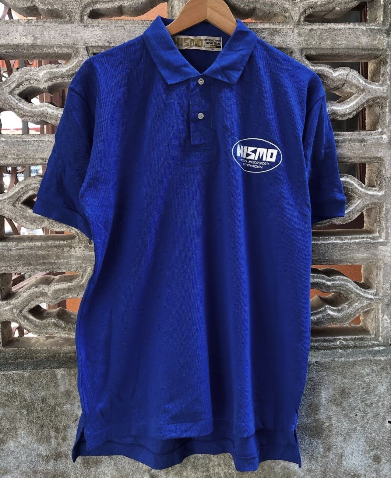 Nissan Vintage Nissan Nizmo Big Logo Blue Shirt Size US L / EU 52-54 / 3 - 2 Thumbnail