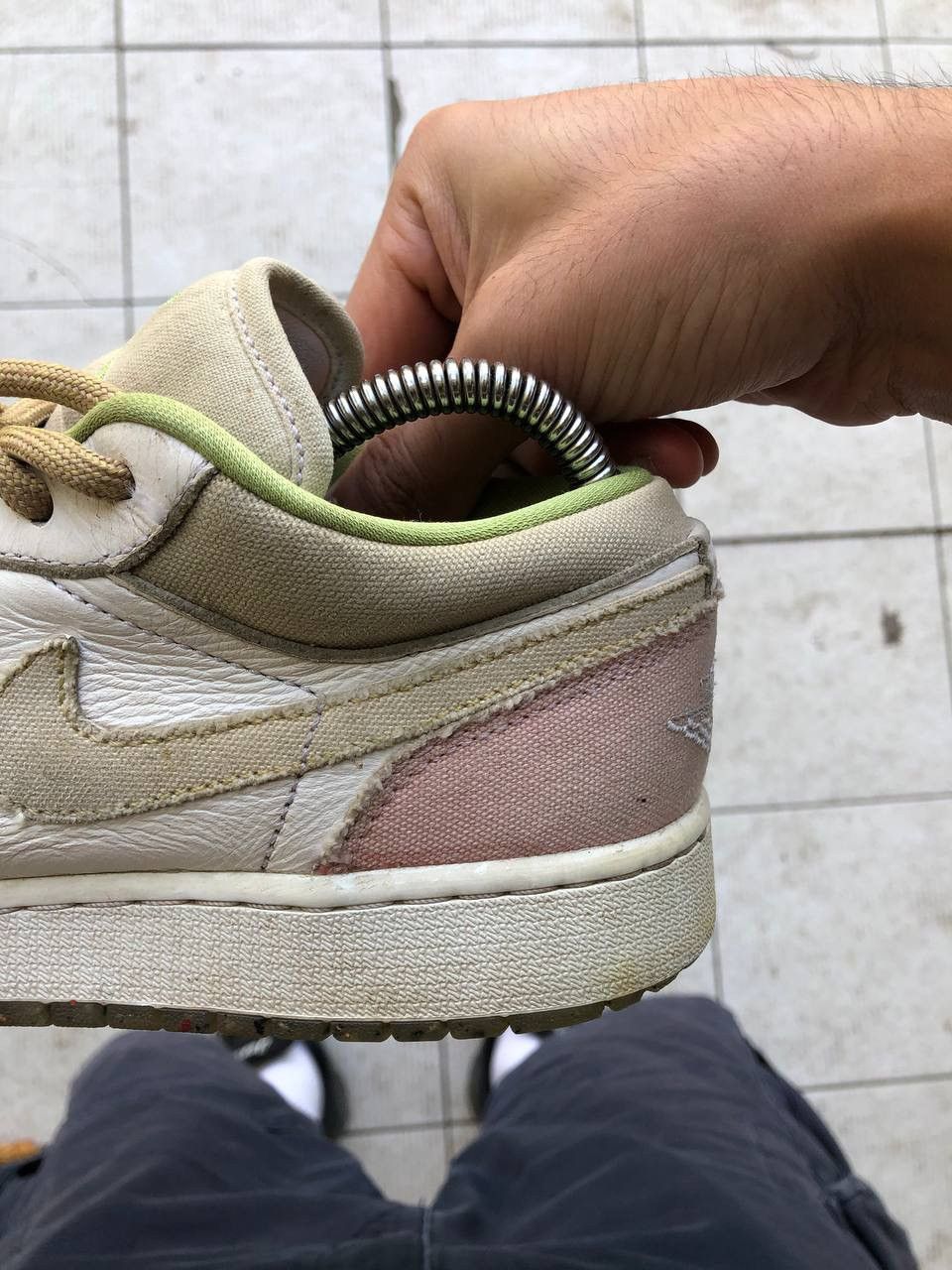 Nike × Vintage VERY RARE NIKE AIR JORDAN DUNK SNEAKERS JAPAN STYLE DRILL Size US 8.5 / IT 38.5 - 8 Thumbnail