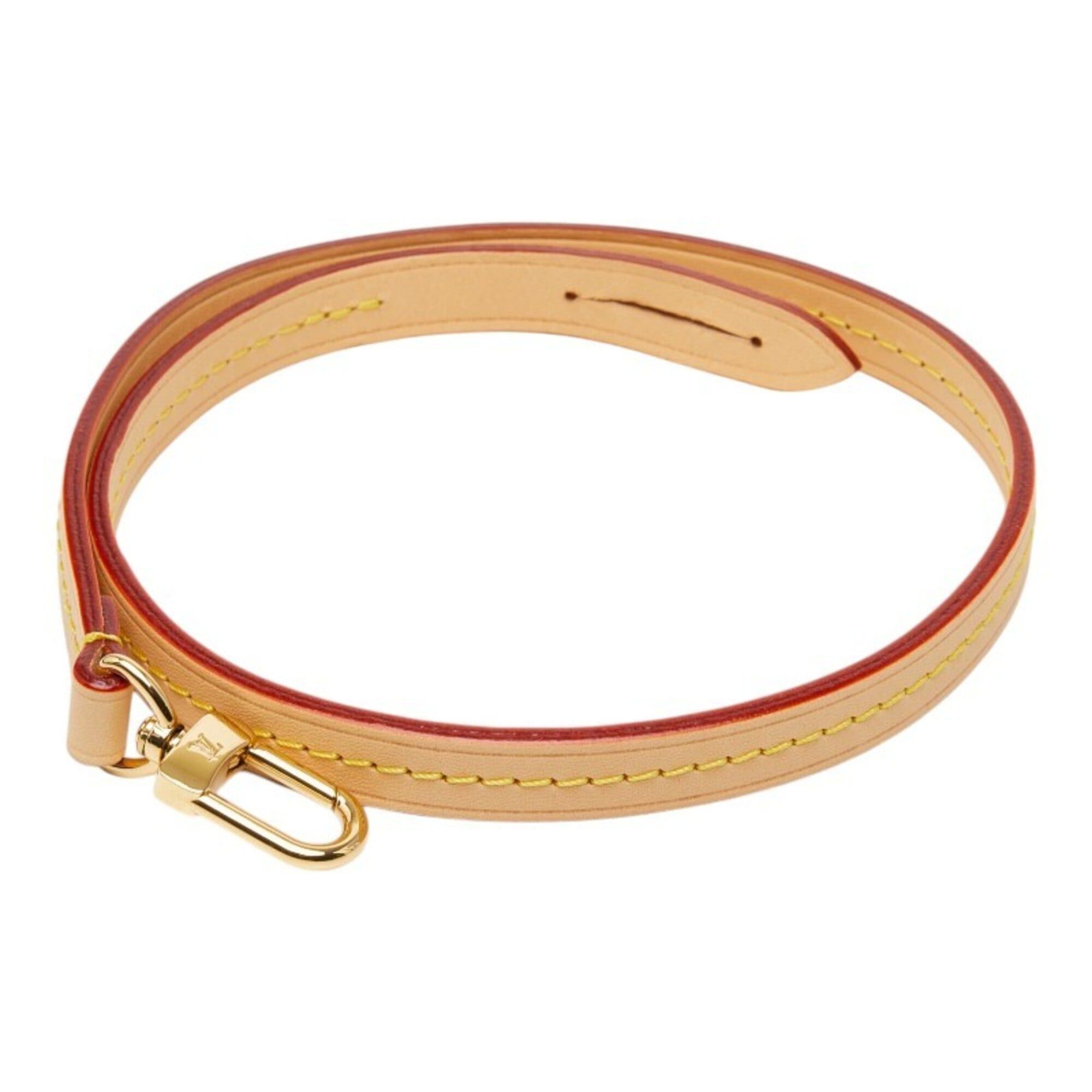Louis Vuitton Louis Vuitton Shoulder Strap, 53.5cm, Beige, Gold Hardware, Leather, Women's. Size ONE SIZE - 1 Thumbnail