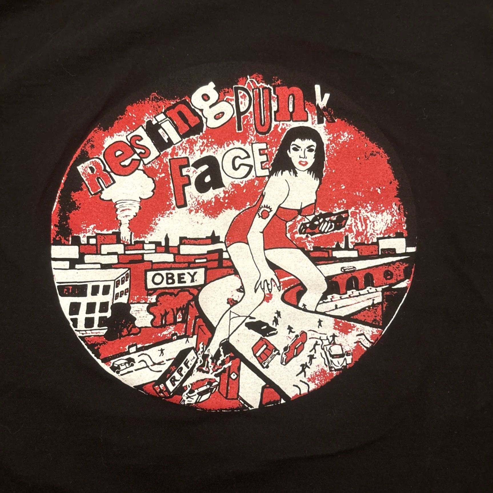 Hanes VINTAGE Resting Punk Face Punk Rock Band Pennsylvania T Shirt Black Size L Size US L / EU 52-54 / 3 - 2 Thumbnail
