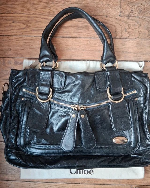 Chloe Chloé Bay Large Black Leather Bag Phoebe Philo Era Size ONE SIZE - 1 Thumbnail