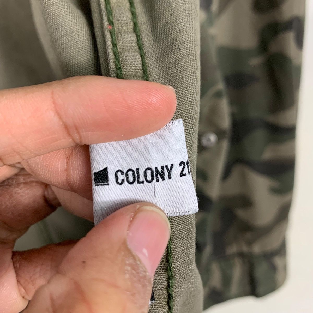 Japanese Brand COLONY 2139 Jungle Camo Hoodie Jacket Parka #2415-C108 Size US S / EU 44-46 / 1 - 16 Thumbnail
