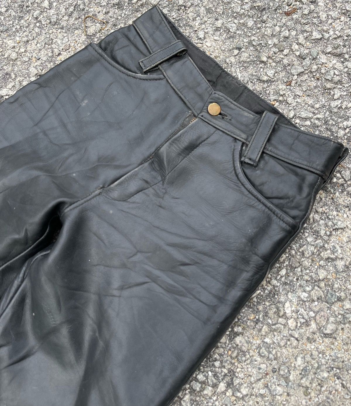 Vanson Leathers 🔥VINTAGE VANSON LEATHER USA BIKERS LEATHER PANTS Size US 28 / EU 44 - 3 Thumbnail
