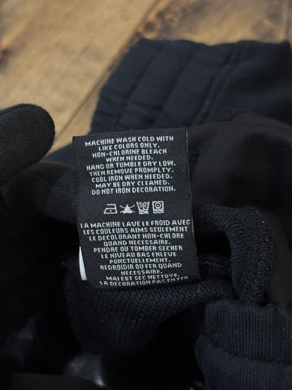 Vie + Riche Paris Vie+Riche Onyx Mixed-Media Flared Track Pants Black Leather Size US 32 / EU 48 - 19 Thumbnail