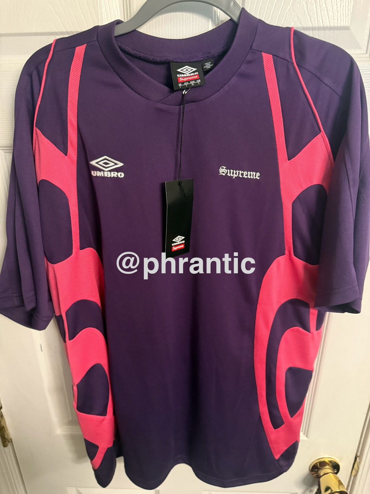 Supreme × Umbro Supreme/ Umbro Old English Soccer Jersey (BRAND
