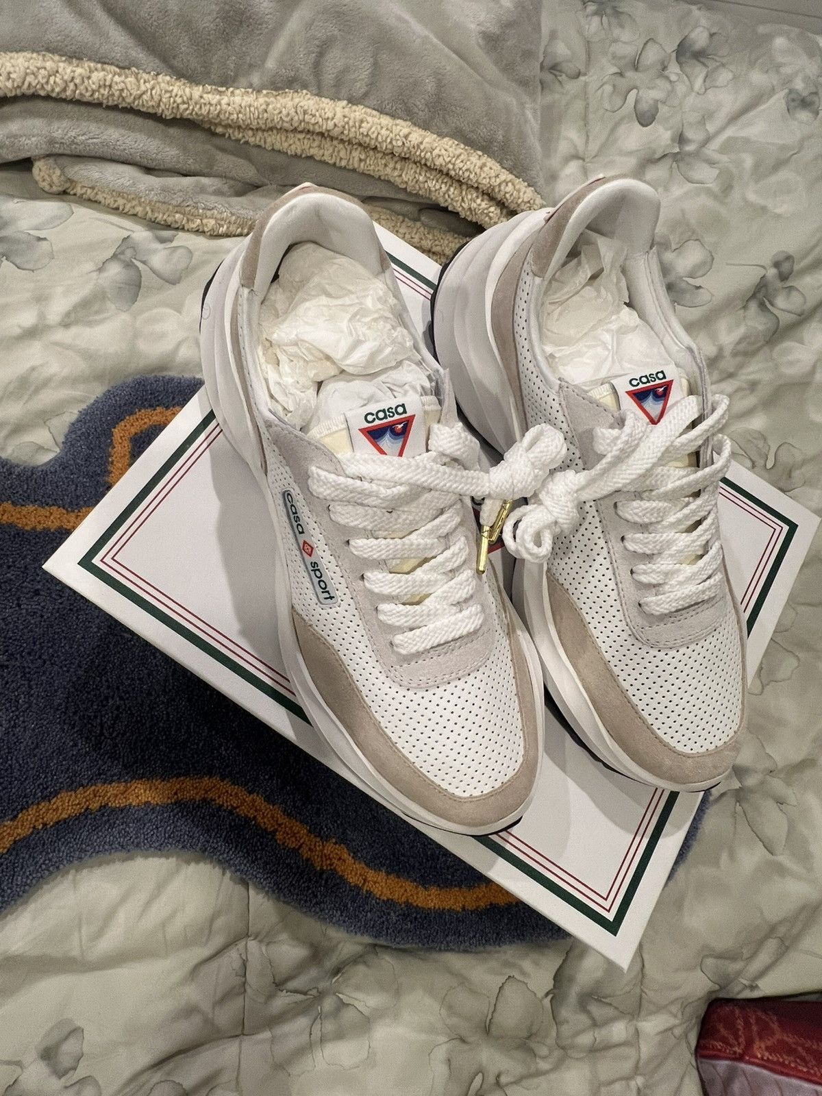 Casablanca Mens Atlantis Off-White Sneaker Size US 10 / EU 43 - 2 Thumbnail