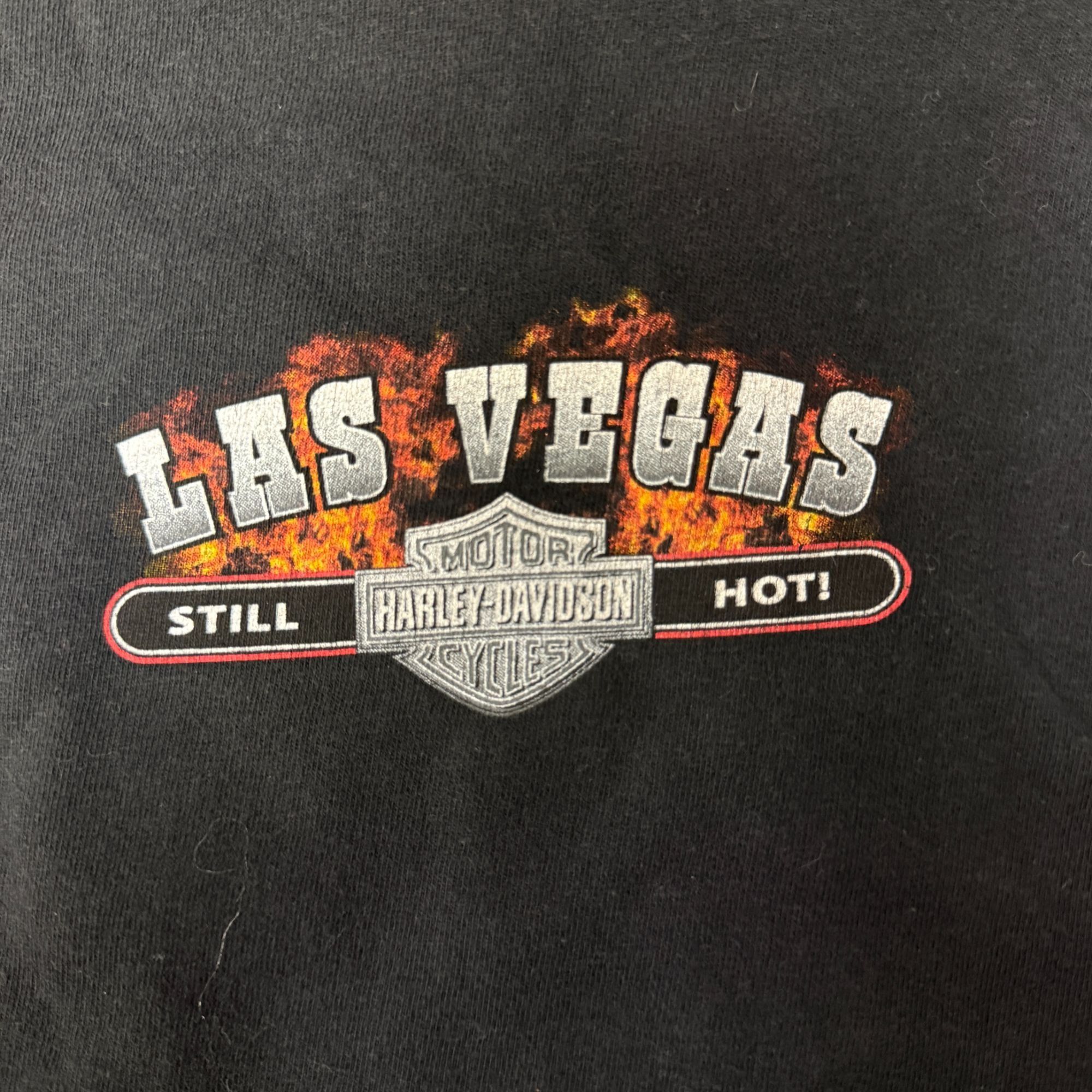 Harley Davidson H-D Motorcycle LAS VEGAS Nevada FLAMING STREET BIKER T Shirt Size US XXL / EU 58 / 5 - 4 Thumbnail