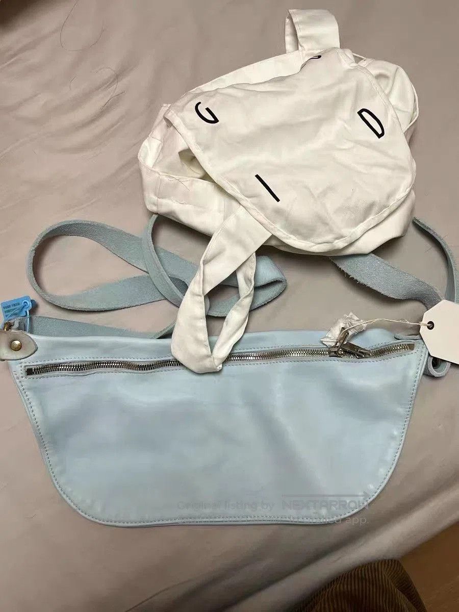 Guidi Guidi Q10 Glacier Blue Distressed Horse Leather Crossbody. Size ONE SIZE - 2 Thumbnail