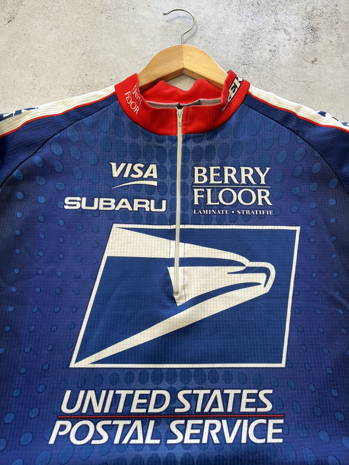 Nike Nike Vintage United States Postal Service Cycling Jersey Size US XL / EU 56 / 4 - 2 Thumbnail