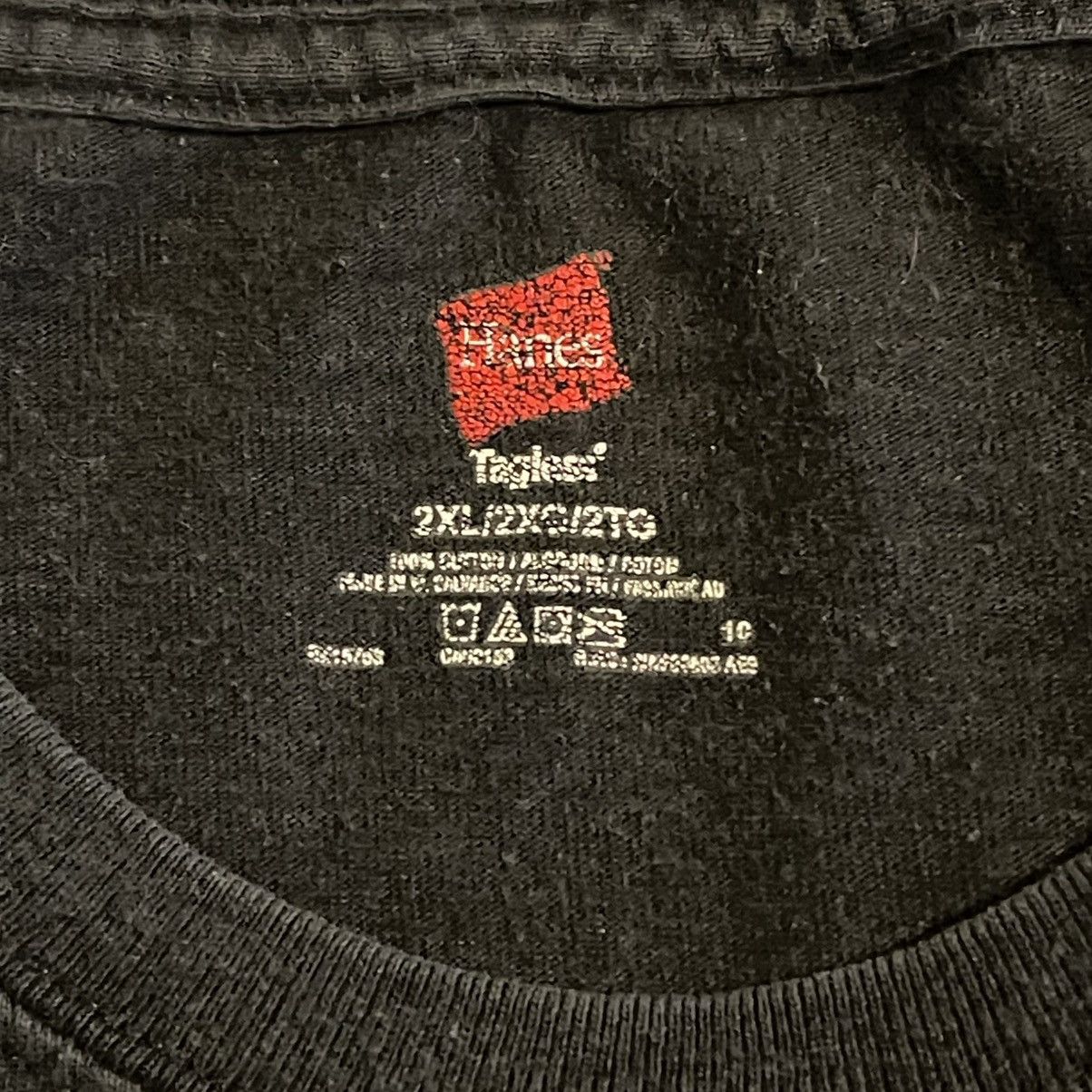 Hanes Vintage Shirt Men 2XL Black Workout Streetwear Gym Tee Size US XXL / EU 58 / 5 - 3 Thumbnail