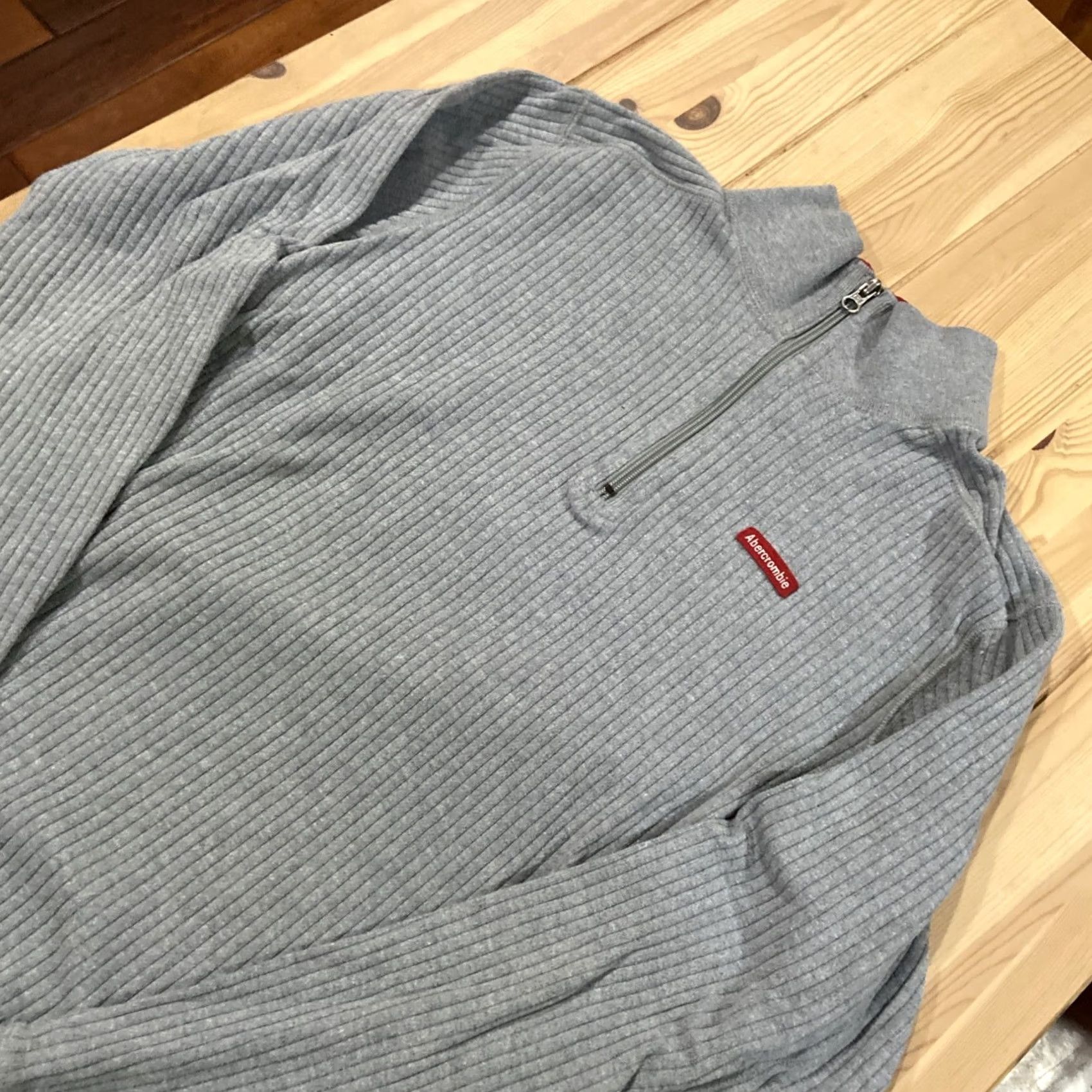 Abercrombie & Fitch VINTAGE Abercrombie & Fitch Jacket Mens L Fleece Box Logo Pullover Quarter Zip Overcoat Size US L / EU 52-54 / 3 - 2 Thumbnail