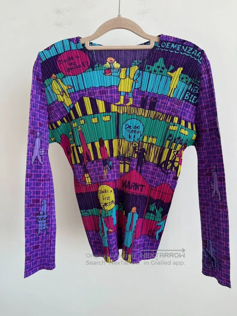 Issey Miyake Issey Miyake Purple Long Sleeve Size L / US 10 / IT 46 - 1 Thumbnail