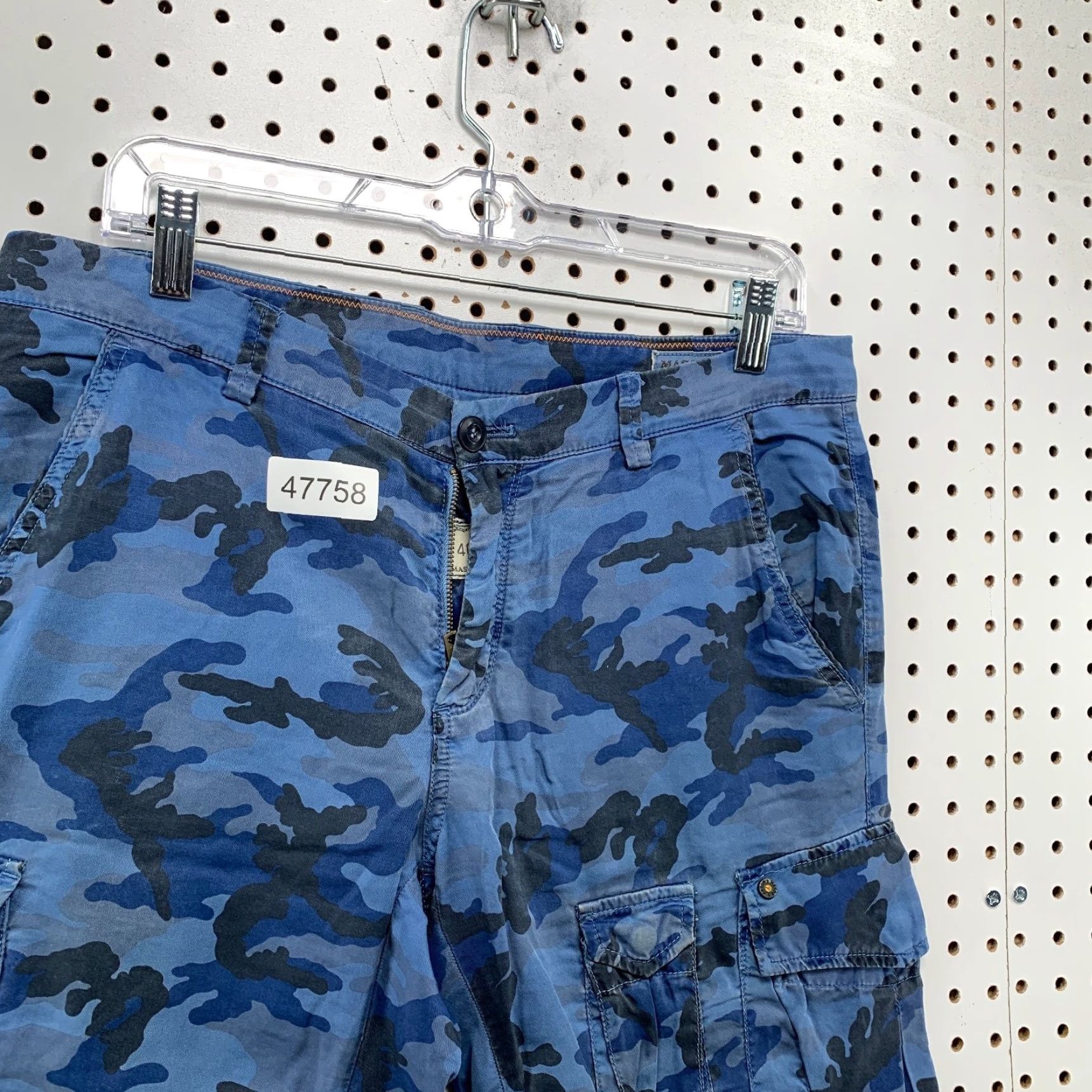 Mason's Mason's Camo Cargo Shorts Mens 30 32x11 Blue Camouflage Realthing Limited Size US 30 / EU 46 - 7 Thumbnail