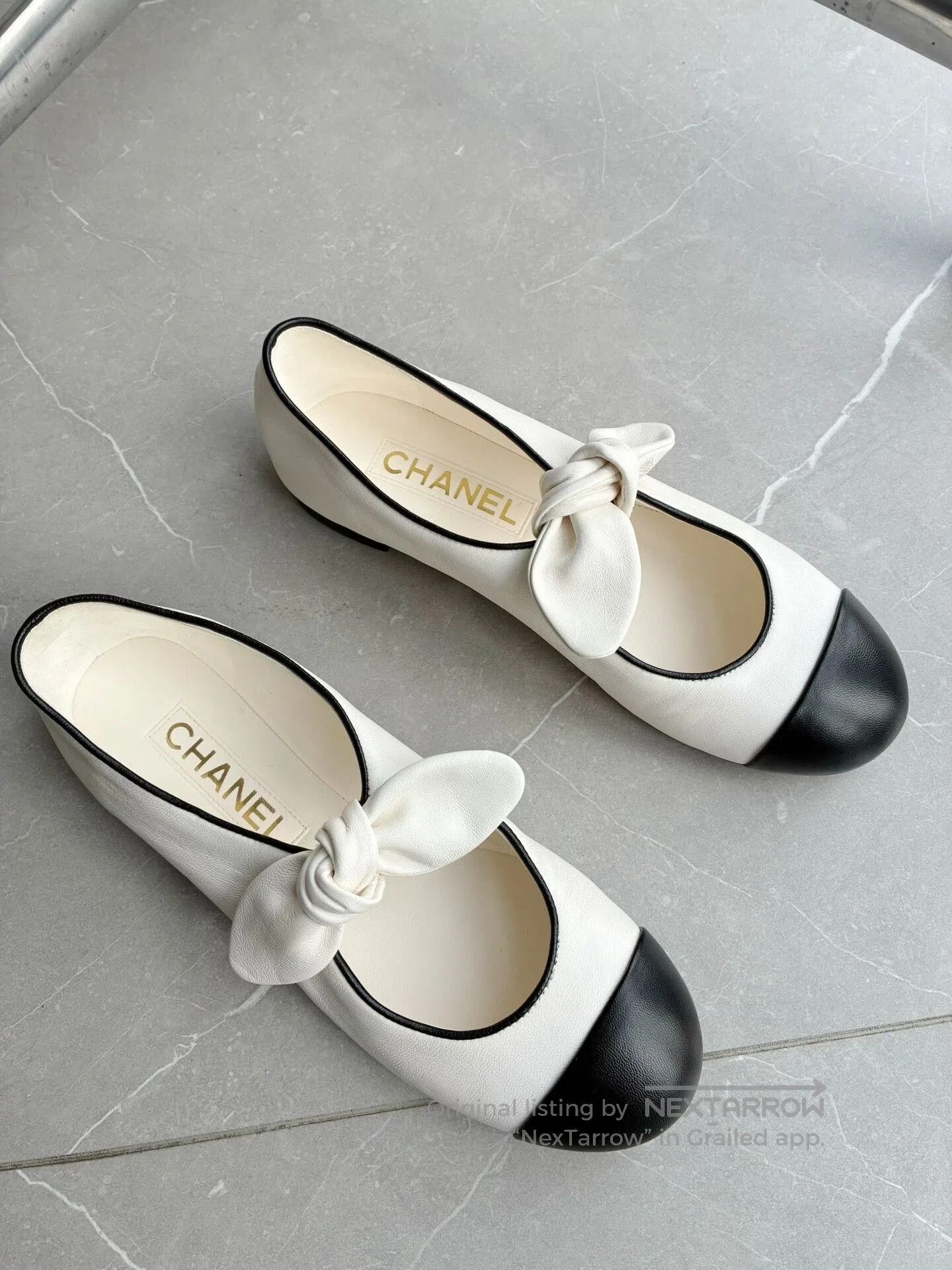 Chanel Chanel 25C Bow Mary Jane Shoes. Size US 6 / IT 36 - 2 Thumbnail