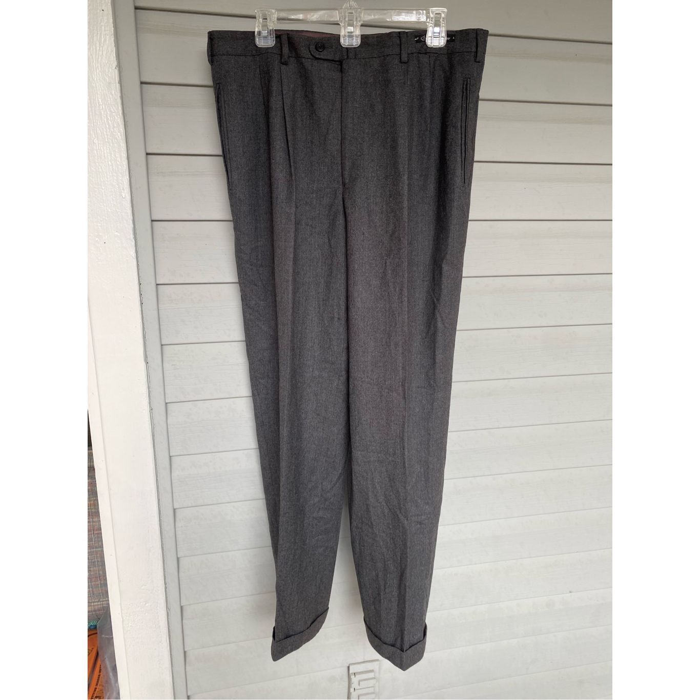 Lanifico Del Casentino Ethimo Classic Lanificio Zignone Cashmere-Wool Gray Front Pl Size US 36 / EU 52 - 9 Thumbnail