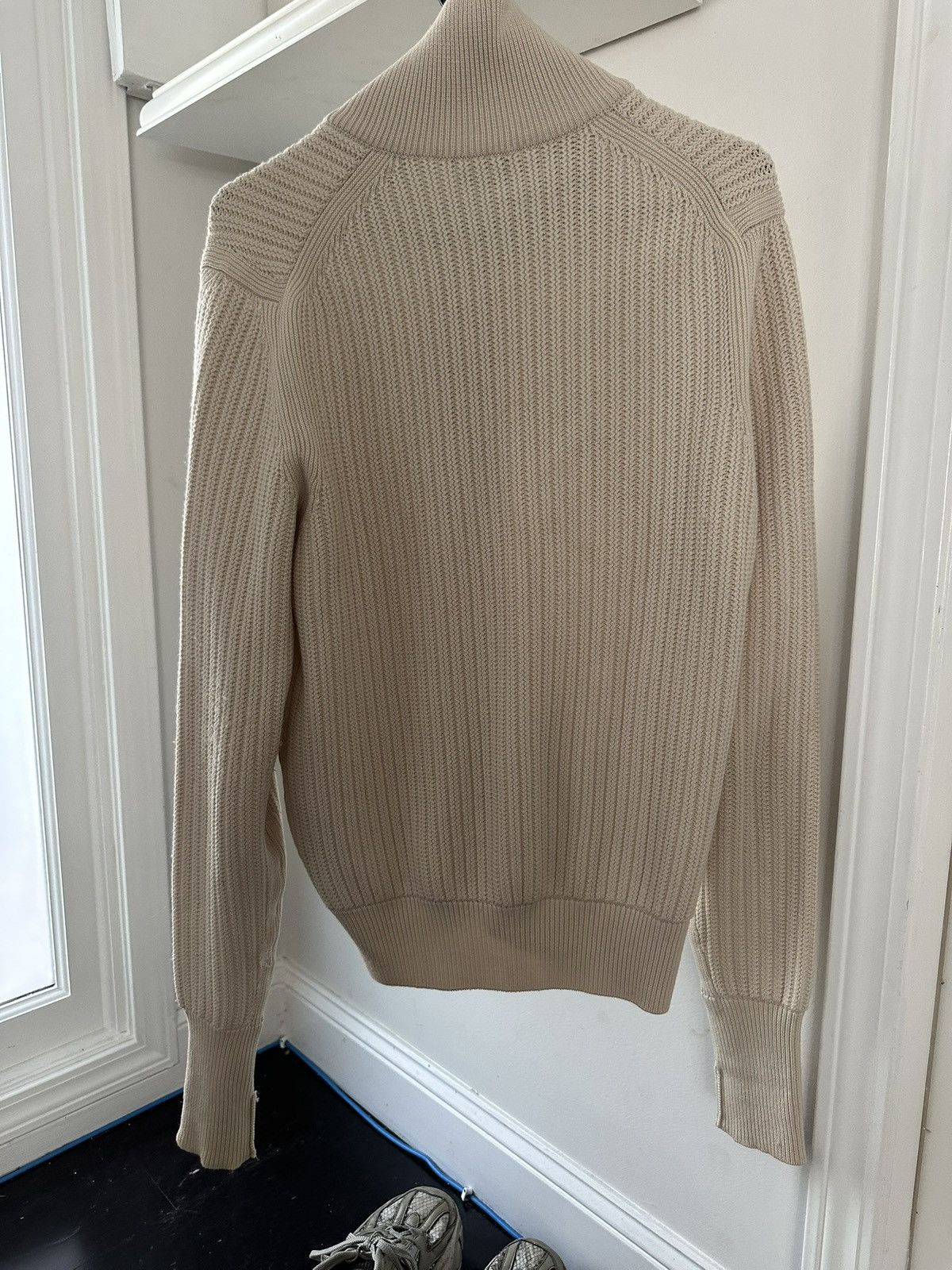 Tom Ford TOM FORD Cashmere Wool Zip Cardigan Leather Trim Size US S / EU 44-46 / 1 - 2 Thumbnail