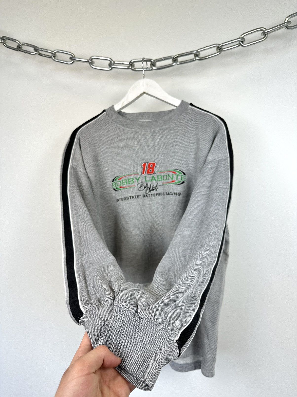 Chase Authentics Vintage NASCAR Bobby Labonte #18 USA Racing Hype Sweatshirt Size US L / EU 52-54 / 3 - 4 Thumbnail