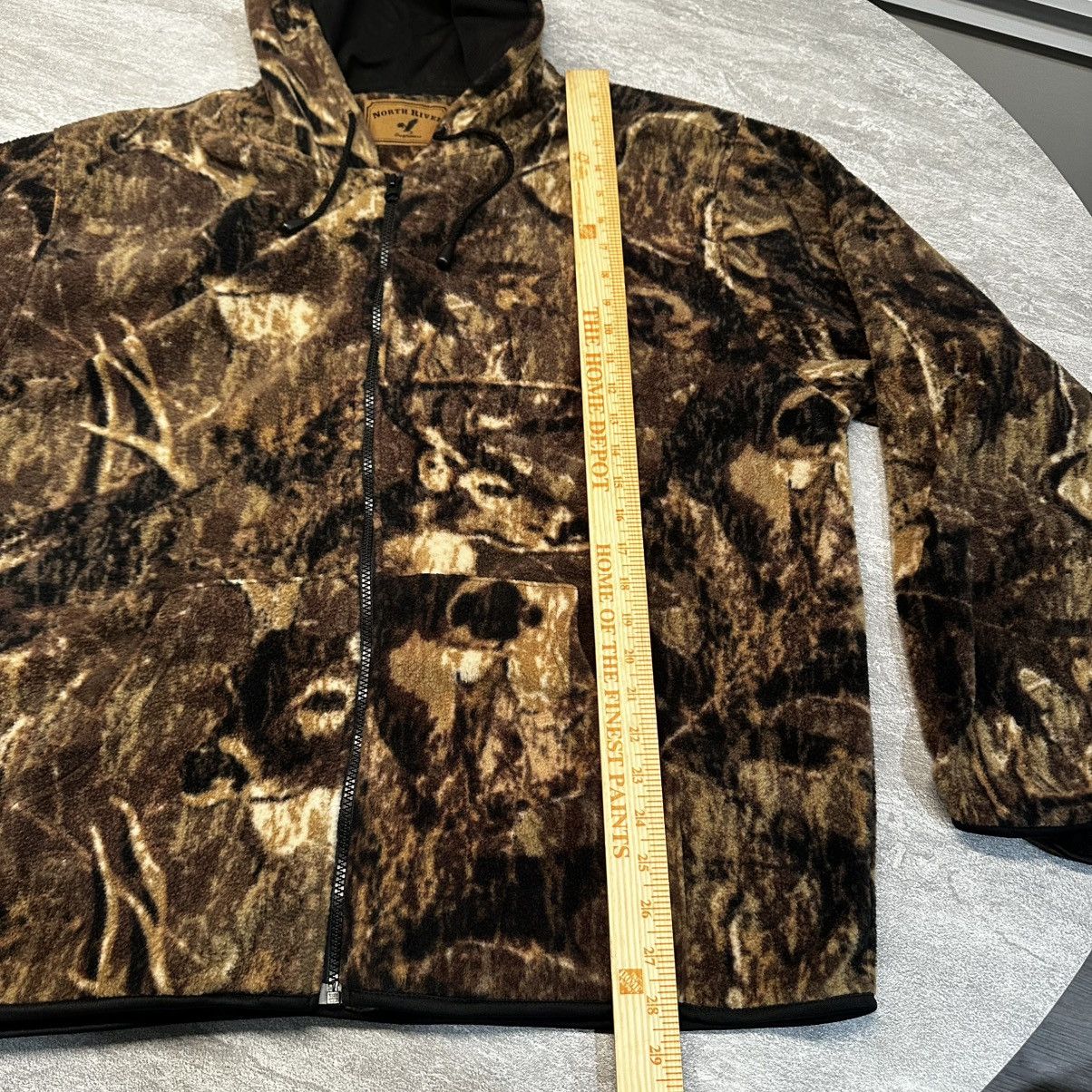 North River Outfitters × Vintage Vintage 90s North River Outfitters Camo Fleece Jacket XL Size US XL / EU 56 / 4 - 5 Thumbnail