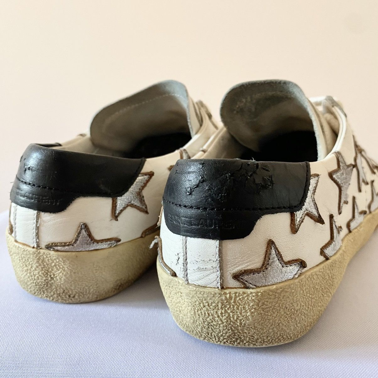 Saint Laurent Paris Saint Laurent Paris Star Golden Goose Style Sneakers Shoes Size US 6 / IT 36 - 7 Thumbnail