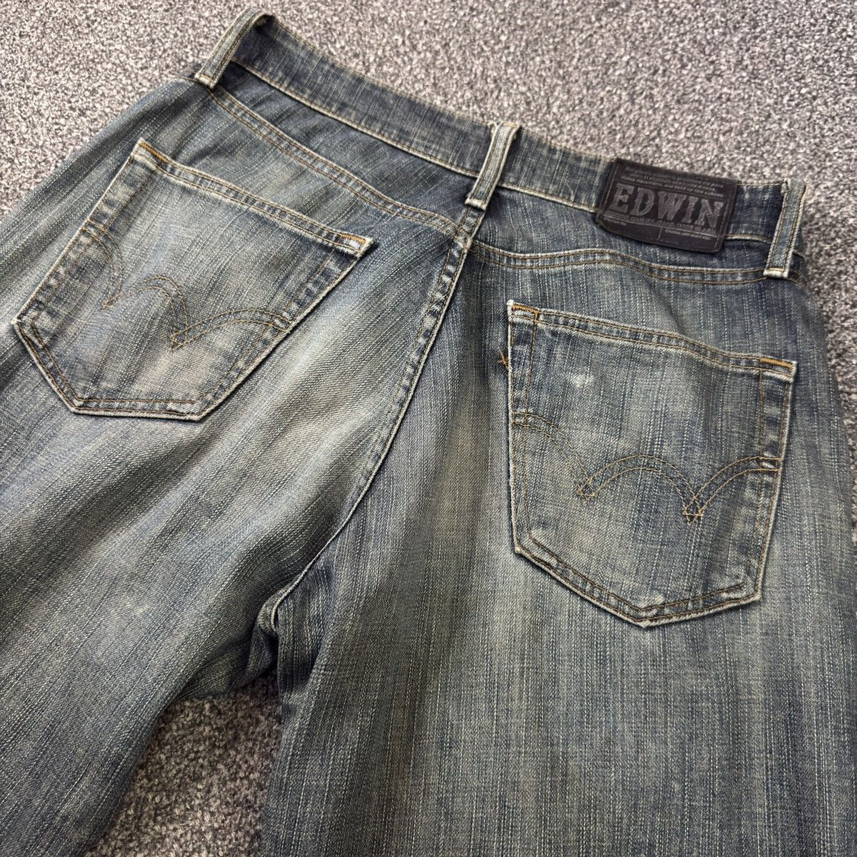 14th Addiction Vintage 90s Edwin 503 Baggy Rusty Japanese Dirty Denim Size US 30 / EU 46 - 8 Thumbnail