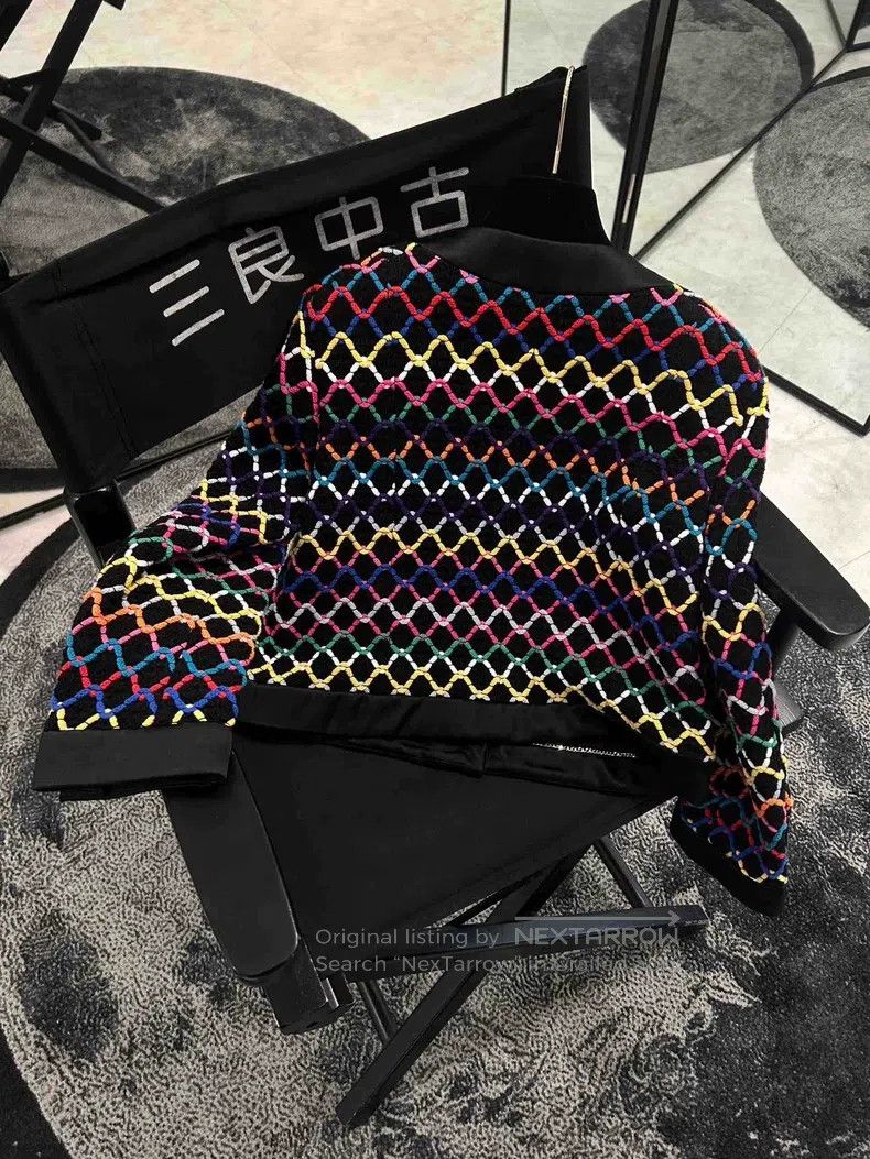 Chanel Chanel Rainbow plaid two-pocket jacket Size XS / US 0-2 / IT 36-38 - 8 Thumbnail