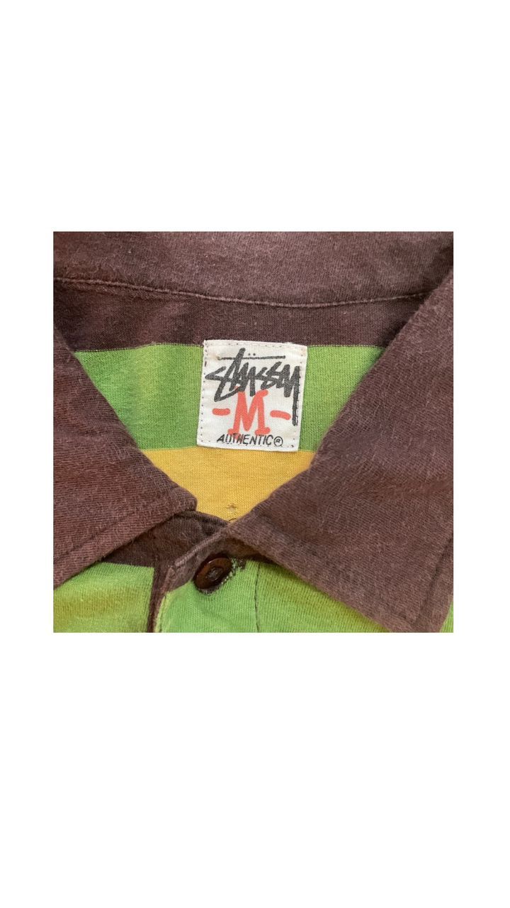Stussy STUSSY STRIPED COLLAR TEE Size US M / EU 48-50 / 2 - 3 Thumbnail