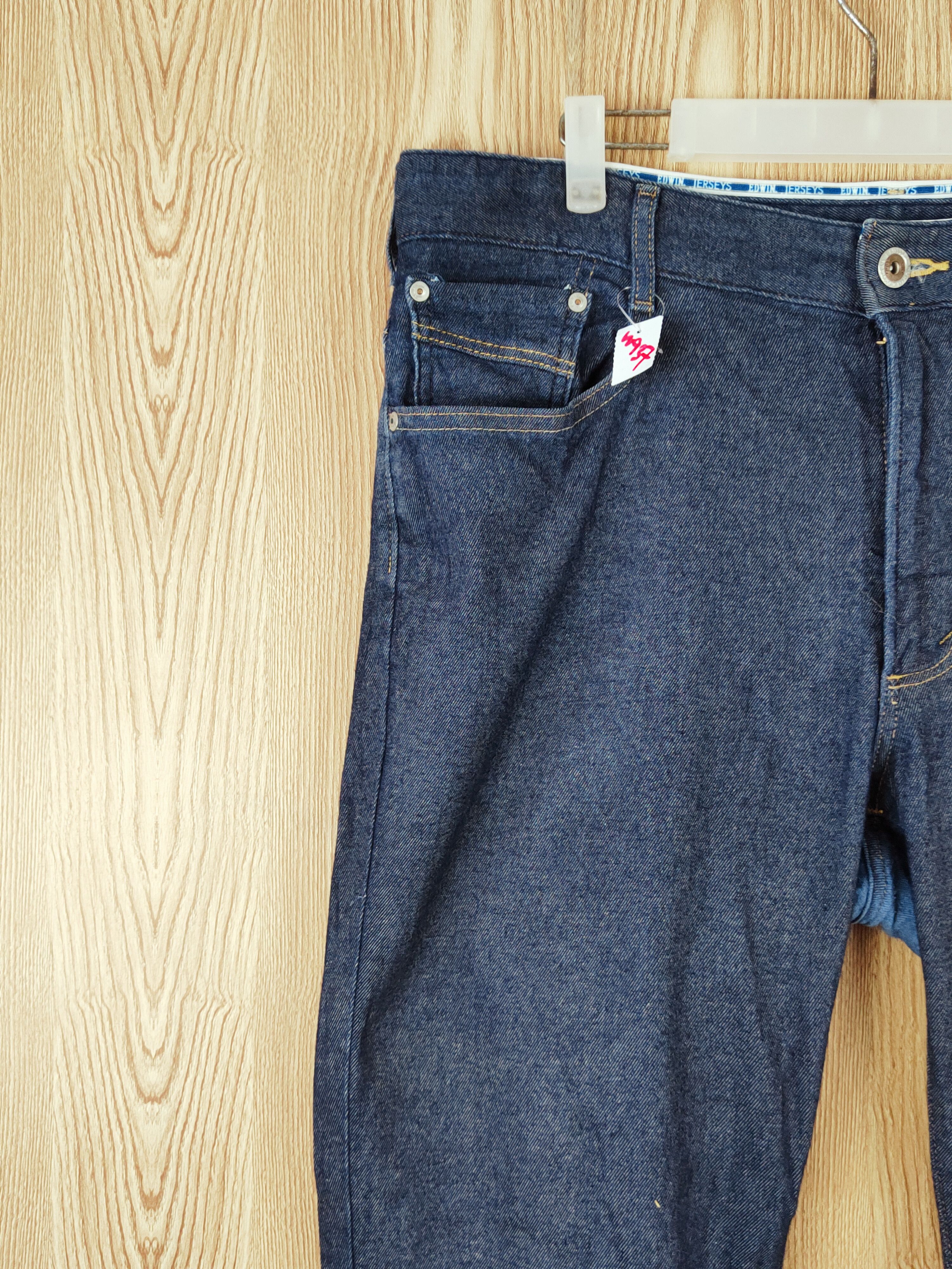 Edwin Edwin Jerseys Navy Distressed Ripped Soft Jeans #W937 Size US 38 / EU 54 - 4 Thumbnail