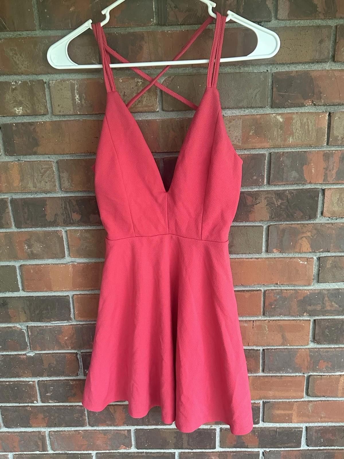 rue21 Women's Fit And Flare Tank Dress XS Extra Small Pink Rue 21 Size XS / US 0-2 / IT 36-38 - 1 Thumbnail