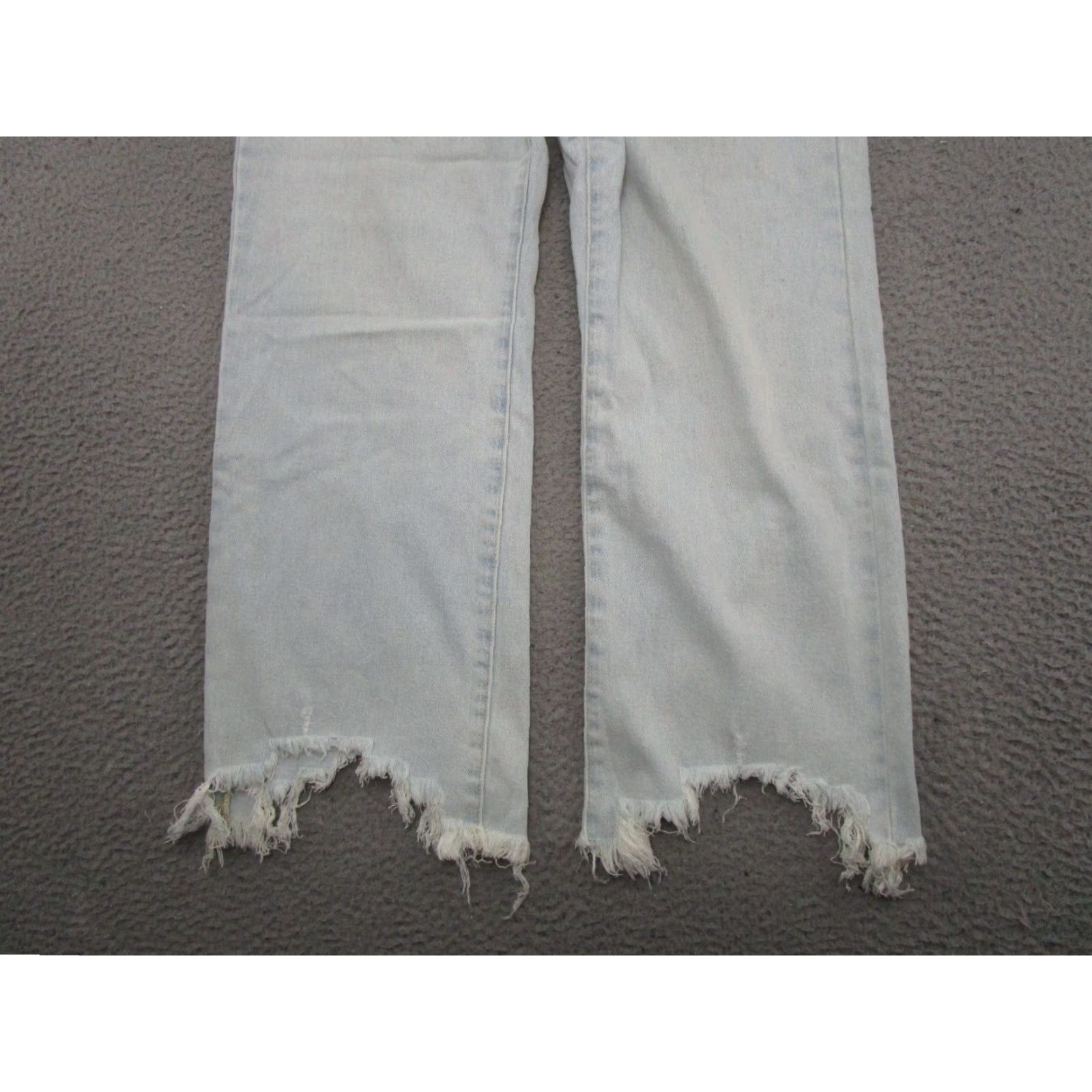 Vintage Kancan Jeans Straight 27 Blue Denim Stretch 5-Pocket Women Size 27_default Baggy Fit Hem Notched N/A Size 27" / US 4 / IT 40 - 2 Thumbnail