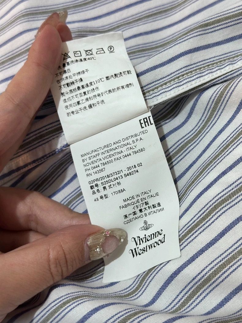 Vivienne Westwood Vivienne Westwood Striped shirt Size L / US 10 / IT 46 - 5 Thumbnail