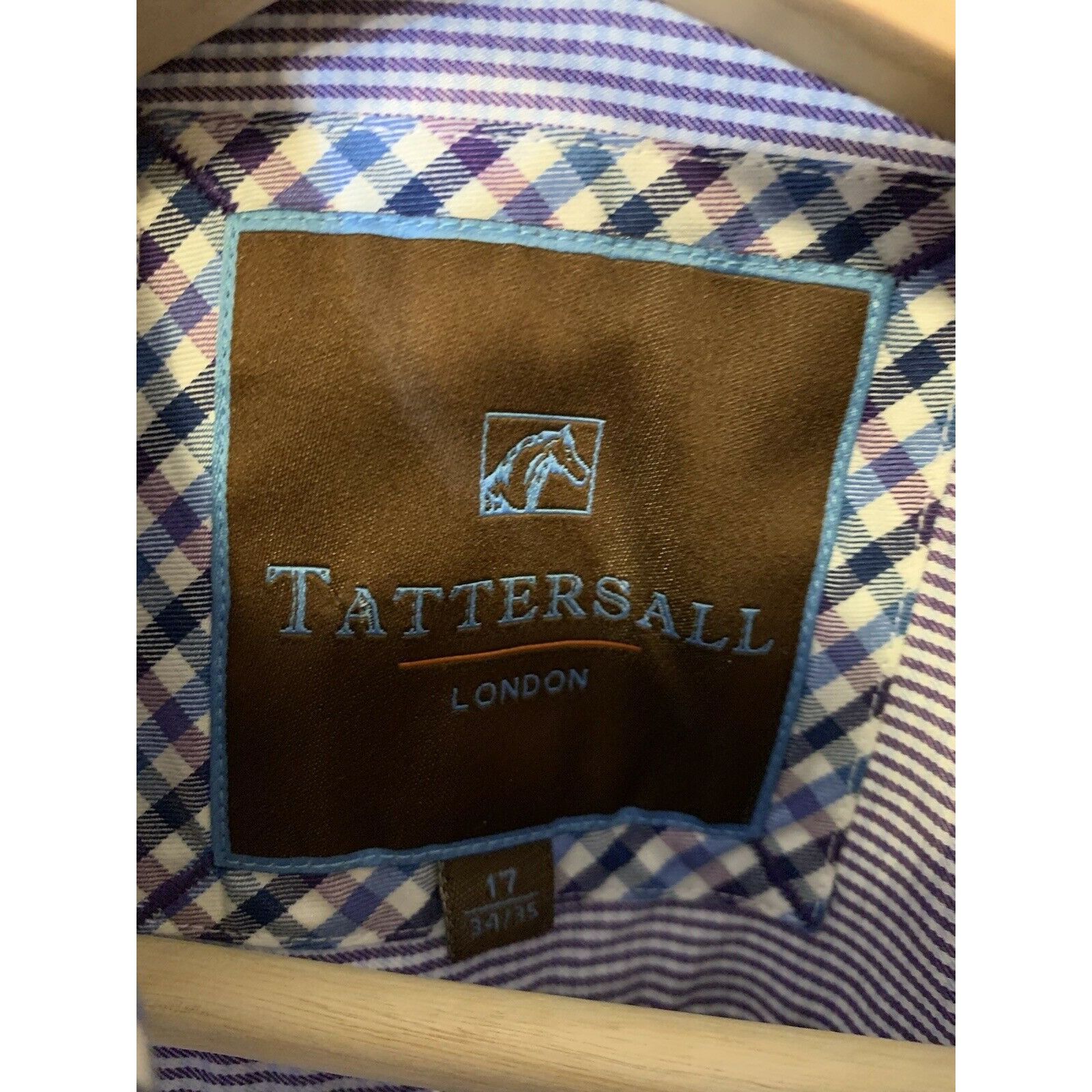 Other Tattersall London Long Sleeve Cotton Shirt Men’s Sz XL 17 34 Size US XL / EU 56 / 4 - 1 Thumbnail
