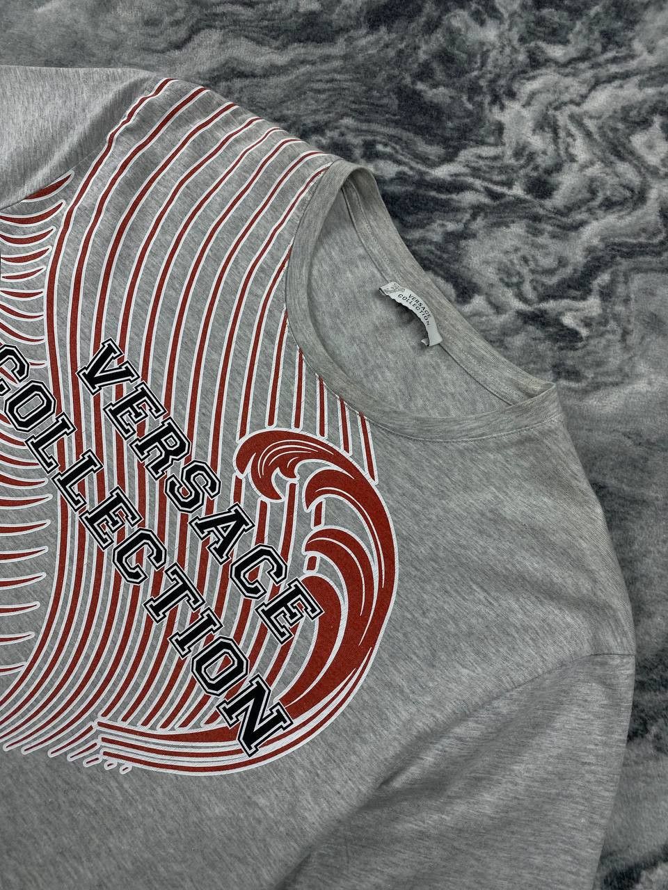 Versace Versace Collection T-Shirt Big Logo Men Size XL Gray Size US XL / EU 56 / 4 - 2 Thumbnail