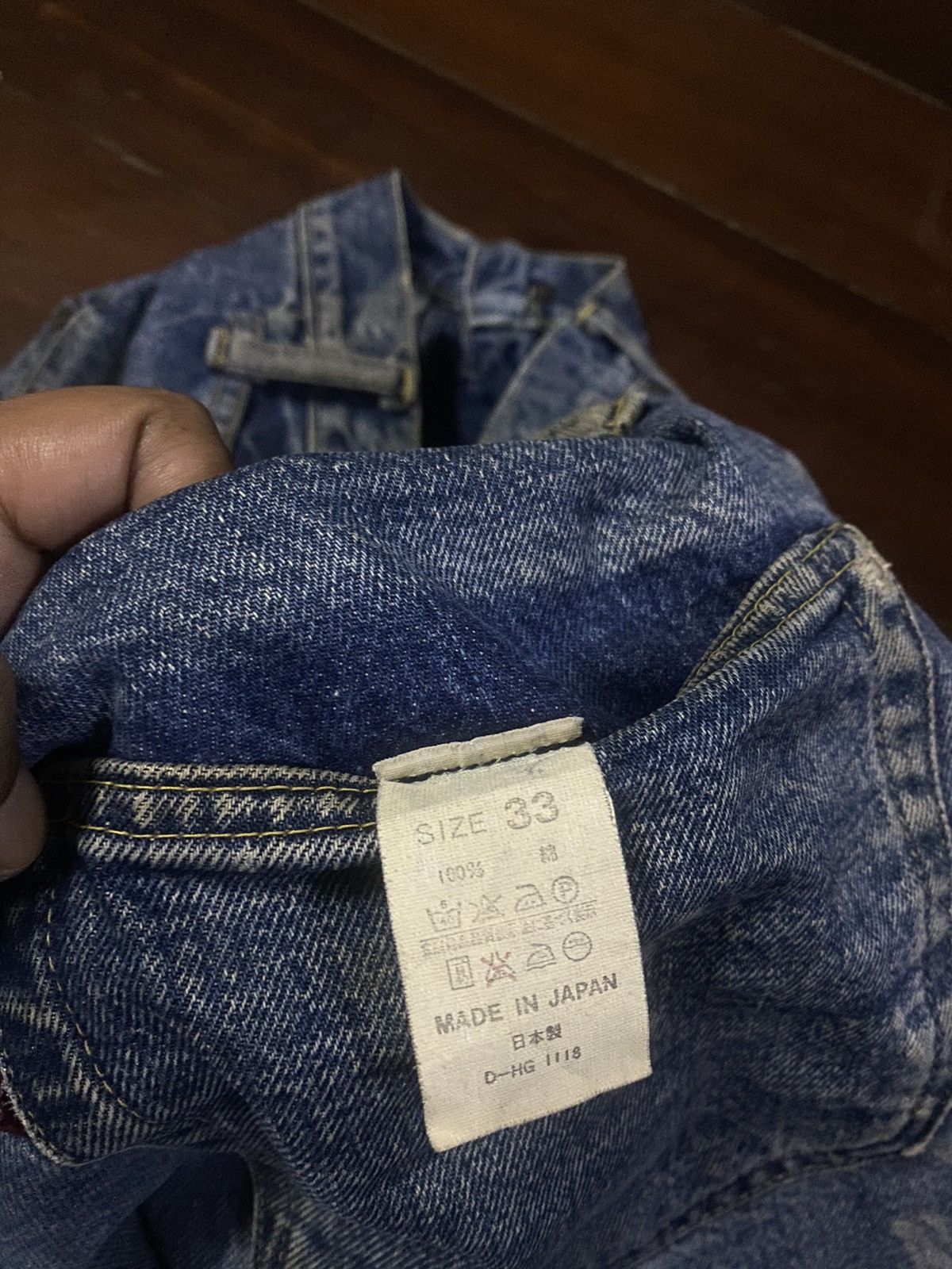 Warehouse FIRE 🔥 vintage DENIME JAPAN Selvedge Denim nice faded b1 Size US 33 - 20 Thumbnail