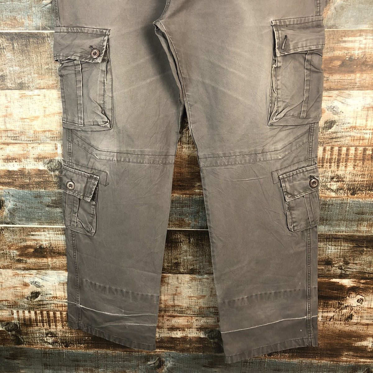 Japanese Brand DL Japanese Brand Brown Cargo Multipocket Pants #C657 Size US 36 / EU 52 - 6 Thumbnail