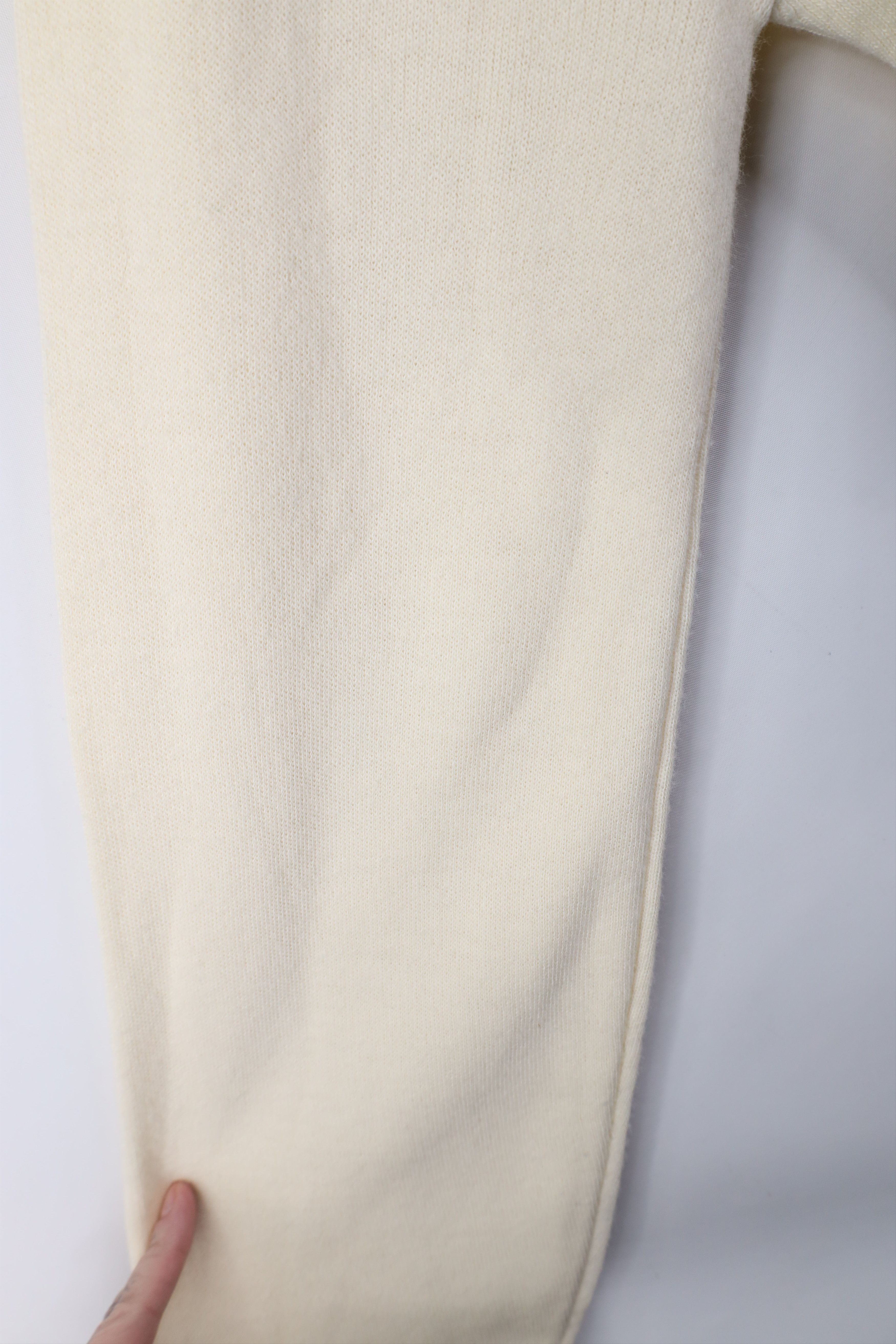 Vintage Vintage 70s Streetwear V-Neck Sweater Cream Acrylic USA Size US XXL / EU 58 / 5 - 6 Thumbnail