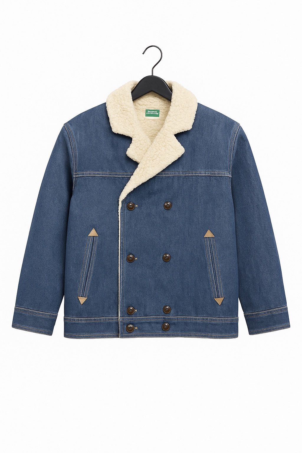Japanese Brand Vintage Simple Life by Renown Sherpa-Lined Denim Jacket Size US S / EU 44-46 / 1 - 1 Thumbnail