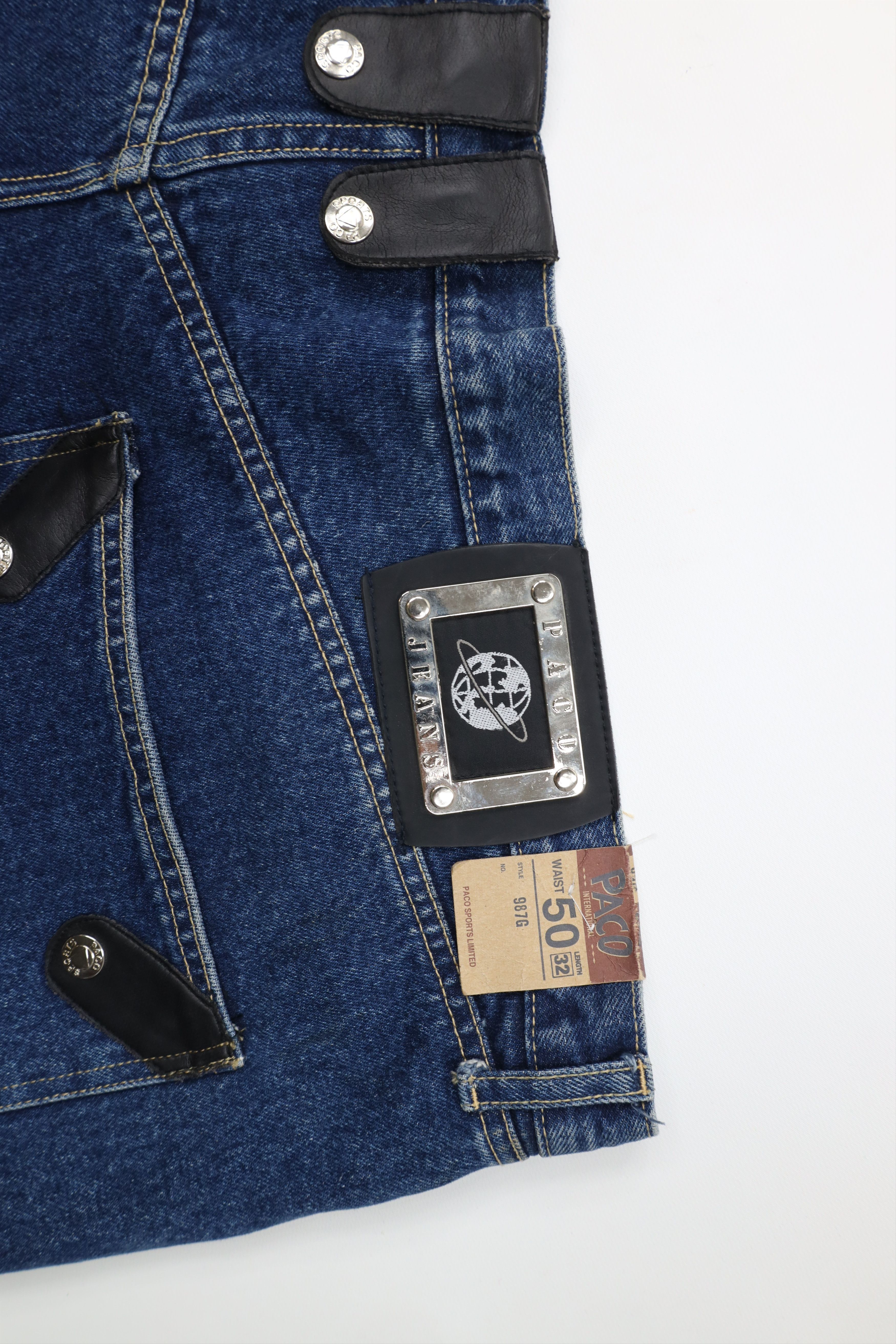 Vintage Deadstock Vintage 90s Paco Sport Hop Wide Leg Denim Jeans Size US 44 / EU 60 - 14 Thumbnail
