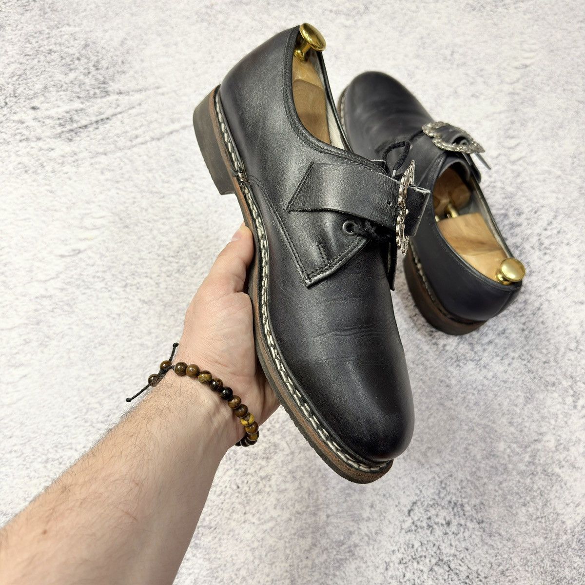 Designer × Handmade × Vintage Reck&Sohn Traditional Welted Shoes US11 UK10 EU44 29cm Size US 11 / EU 44 - 6 Thumbnail
