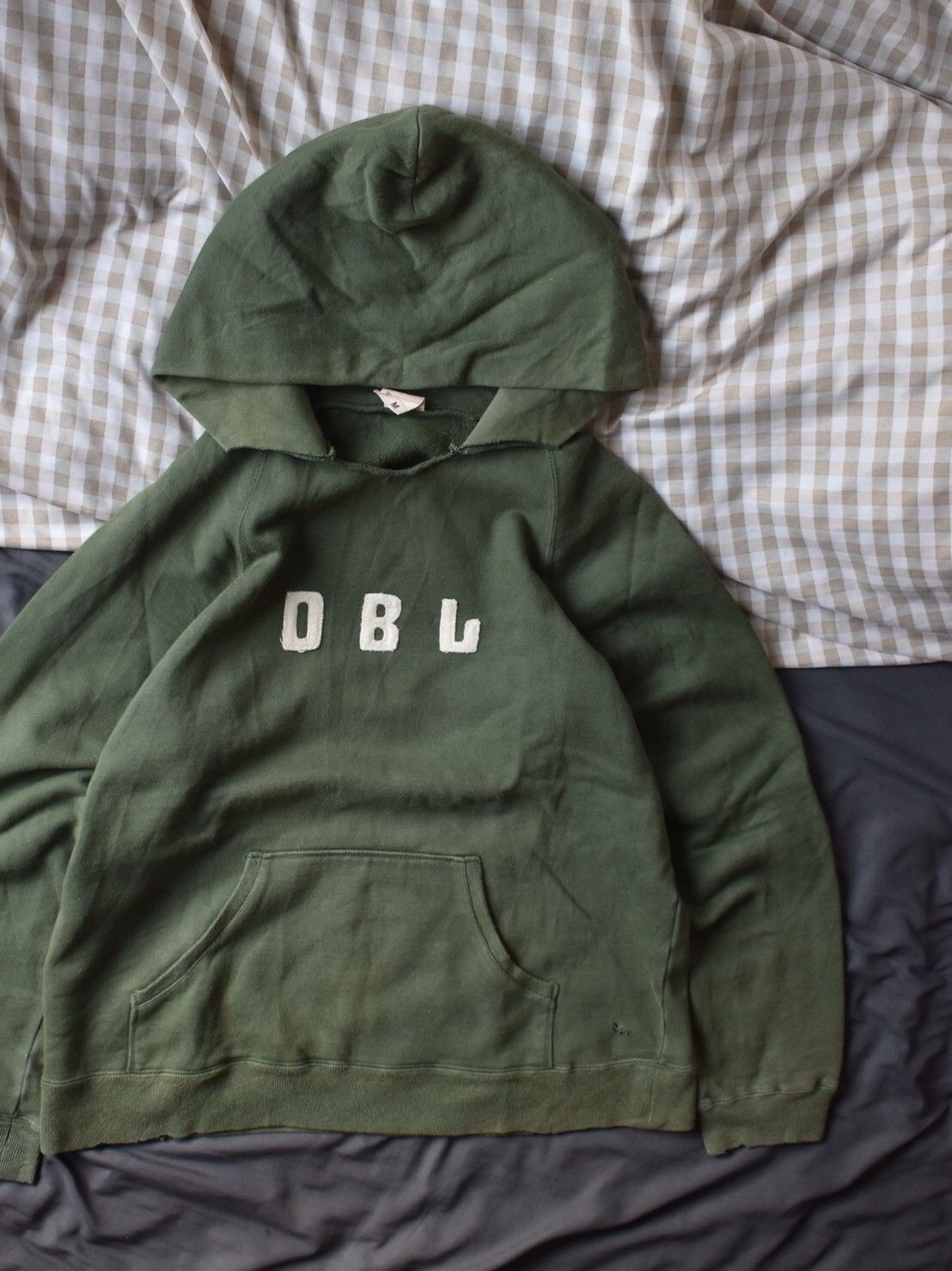 Beauty Beast × Japanese Brand Faded Green Double Name Distressed Hoodie Size US M / EU 48-50 / 2 - 3 Thumbnail