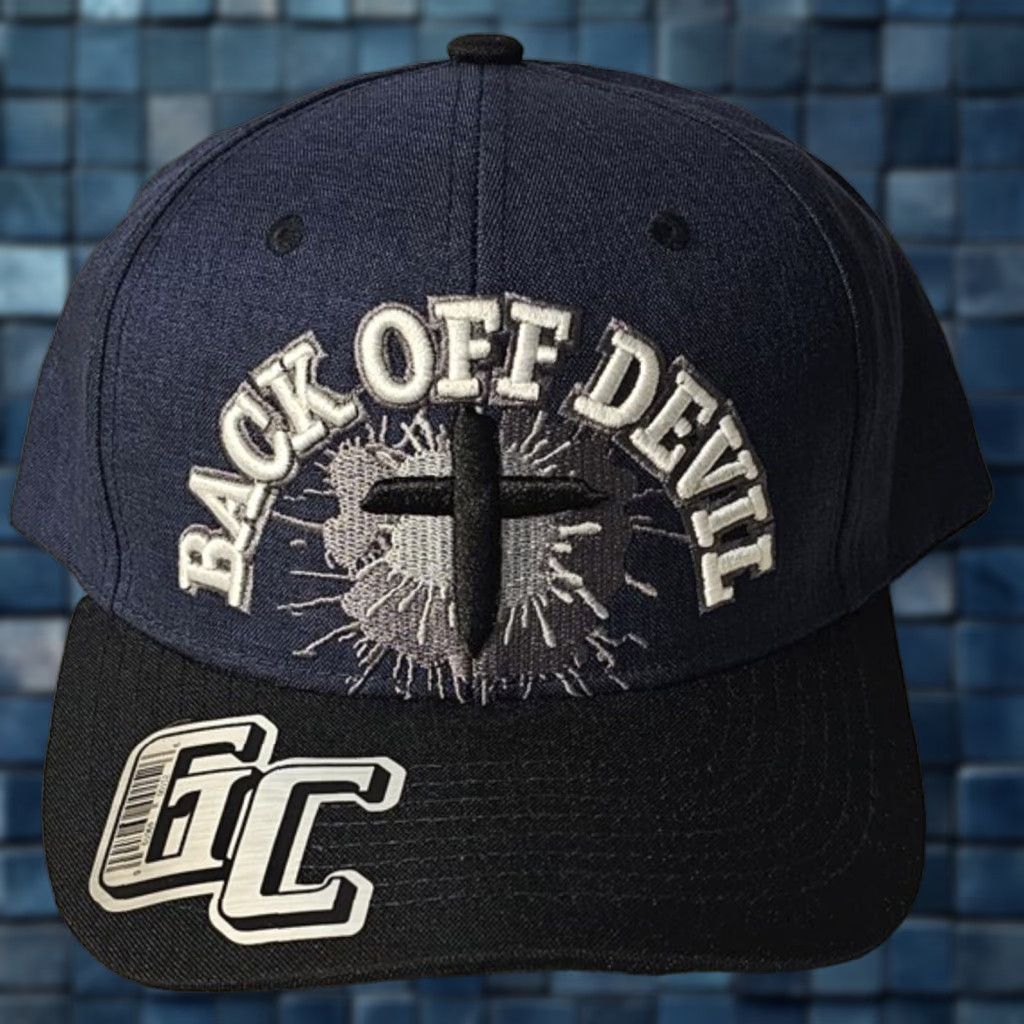 Vintage CROSS BACK OFF DEVIL I BELONG TO JESUS RELIGIOUS SNAPBACK BASEBALL CAP Size ONE SIZE - 1 Thumbnail