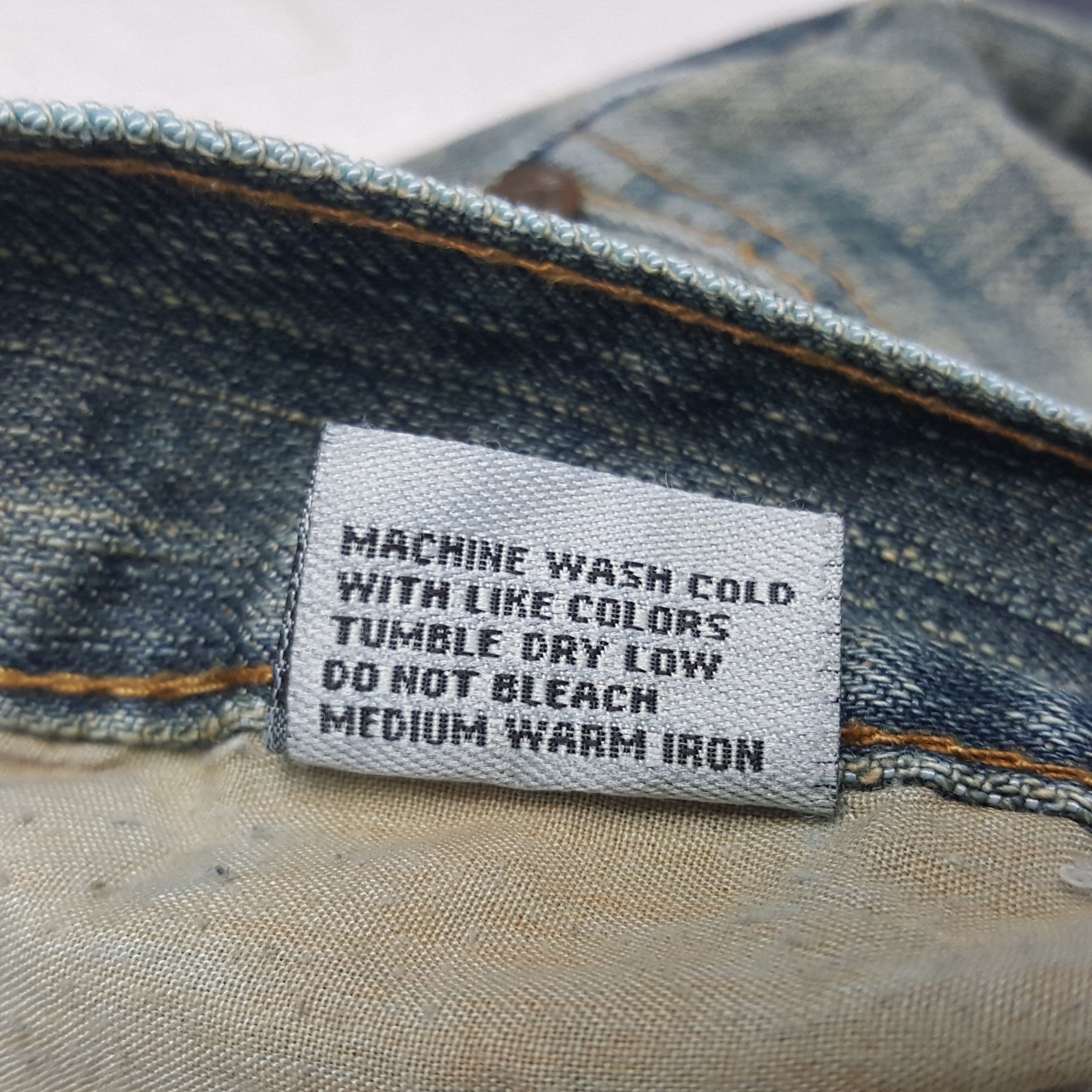 If Six Was Nine × Vintage Vintage Focus USA American Double Knee Bikers Denim Jeans Size US 32 / EU 48 - 9 Thumbnail