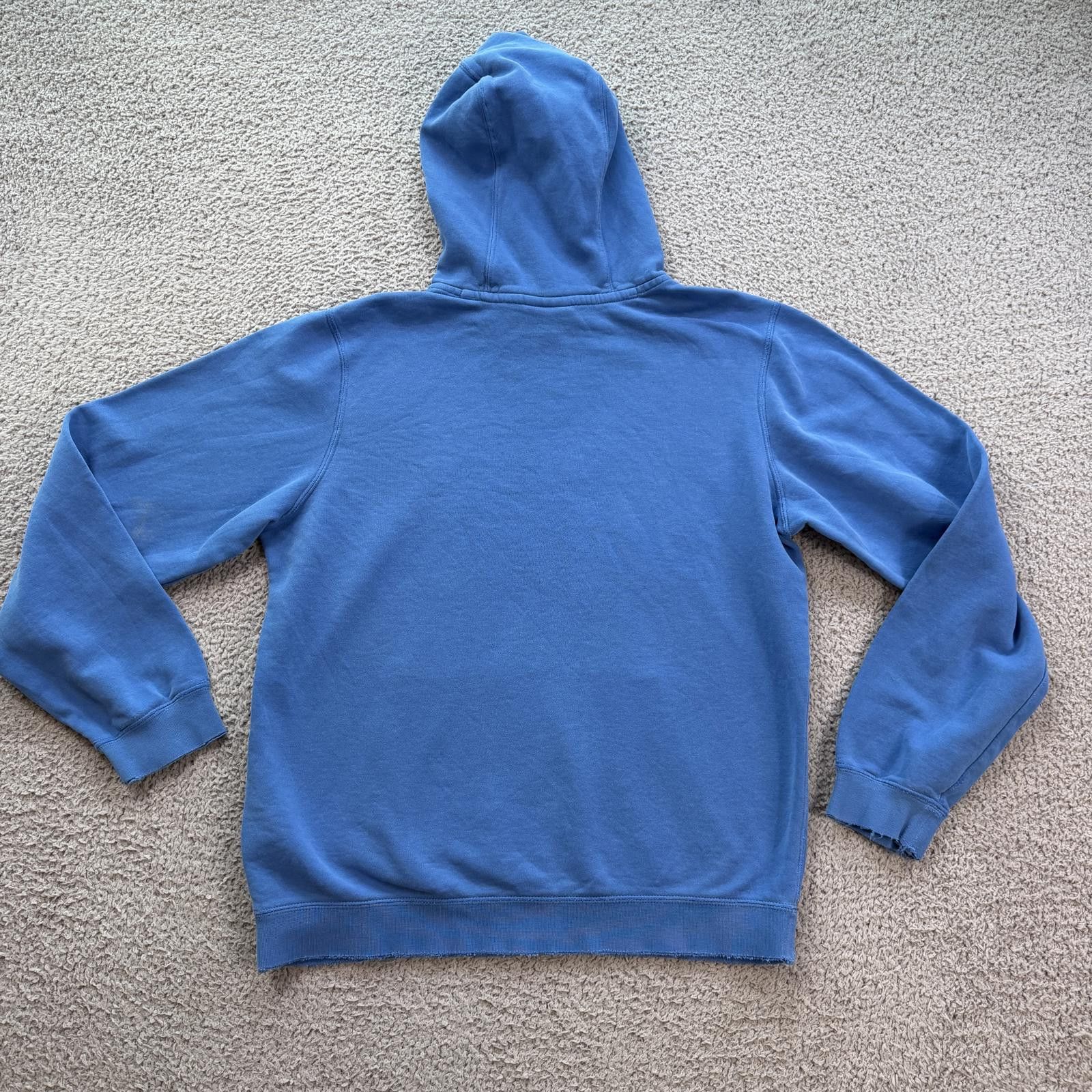 Nike Nike Swoosh Hoodie Blue Distressed Faded Pullover Thrashed S Size US S / EU 44-46 / 1 - 2 Thumbnail